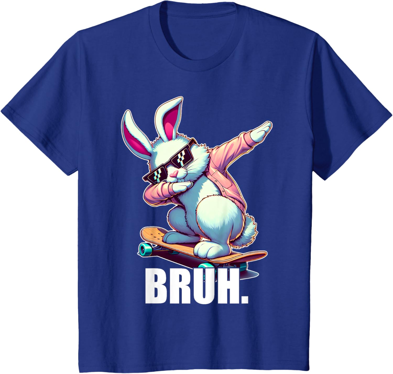 Bruh Meme Easter Day Funny Bunny Eggs Teens Boys Kids Men T-Shirt