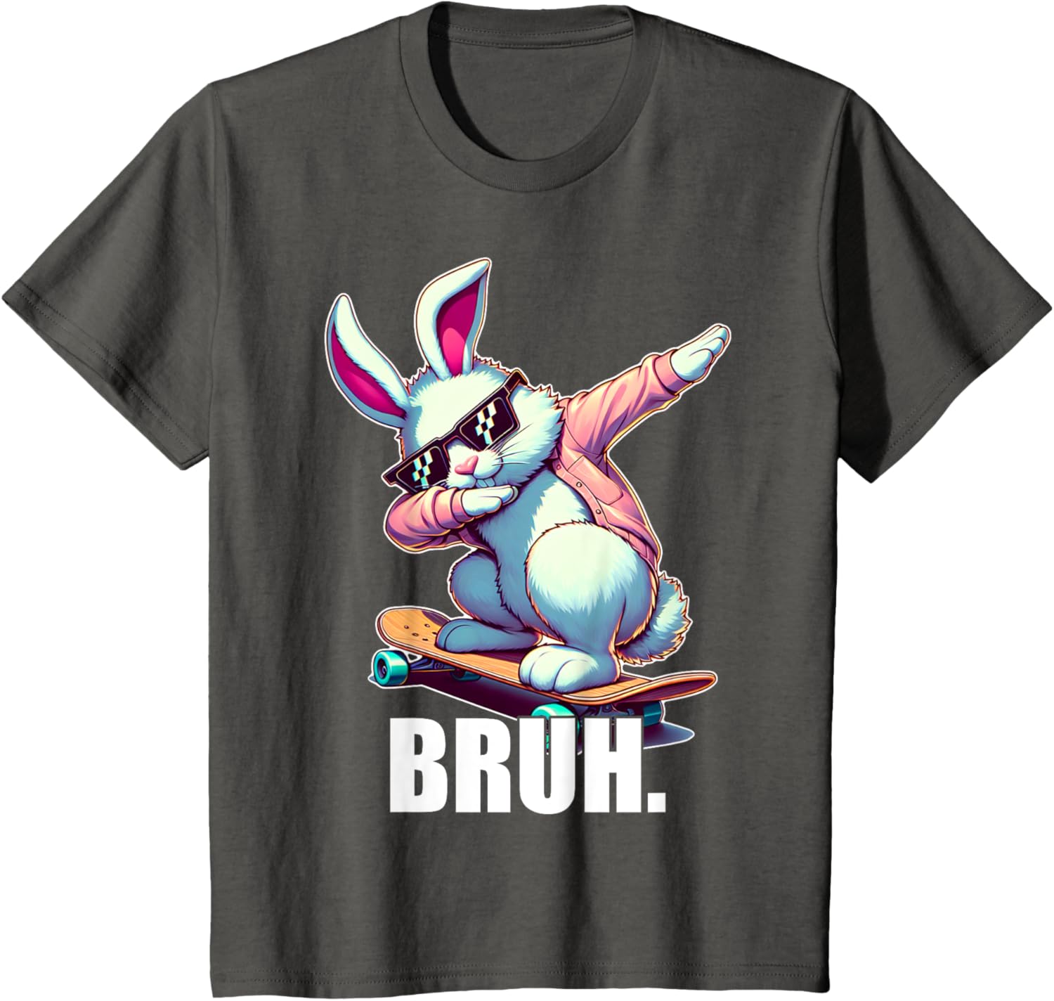 Bruh Meme Easter Day Funny Bunny Eggs Teens Boys Kids Men T-Shirt