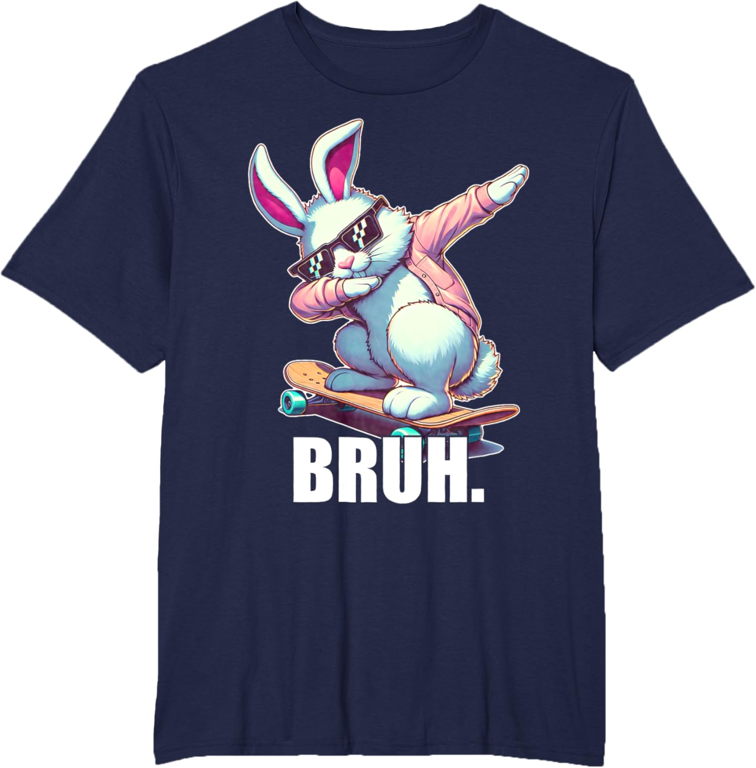 Bruh Meme Easter Day Funny Bunny Eggs Teens Boys Kids Men T-Shirt