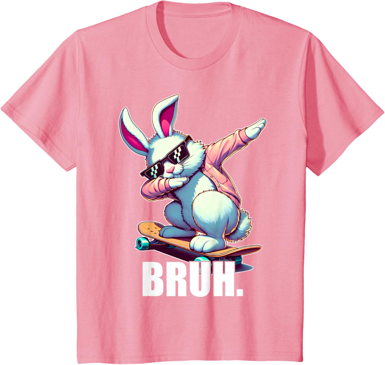 Bruh Meme Easter Day Funny Bunny Eggs Teens Boys Kids Men T-Shirt