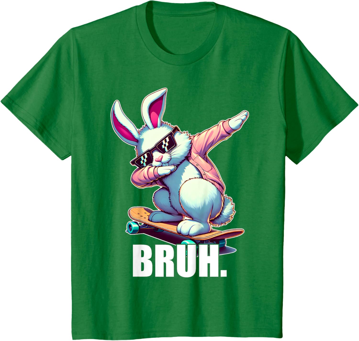 Bruh Meme Easter Day Funny Bunny Eggs Teens Boys Kids Men T-Shirt