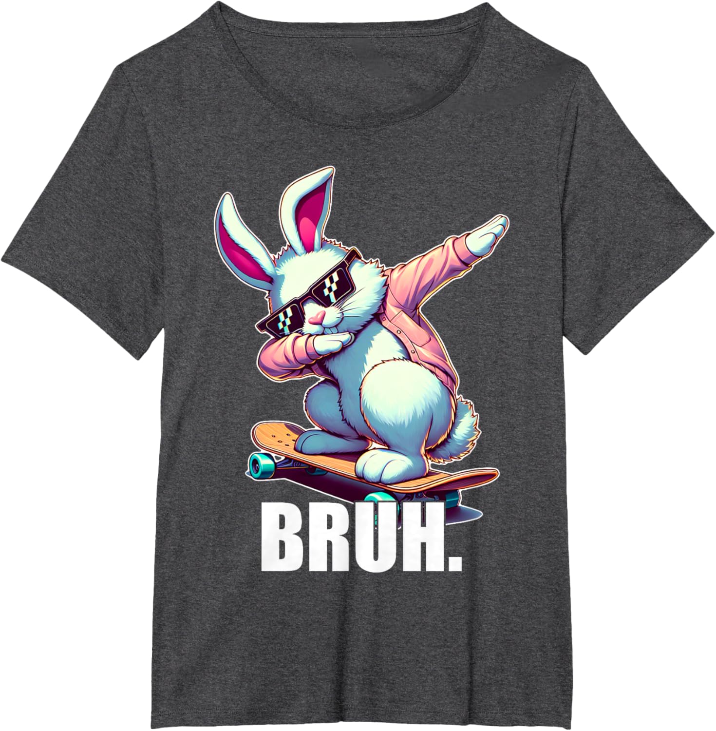 Bruh Meme Easter Day Funny Bunny Eggs Teens Boys Kids Men T-Shirt