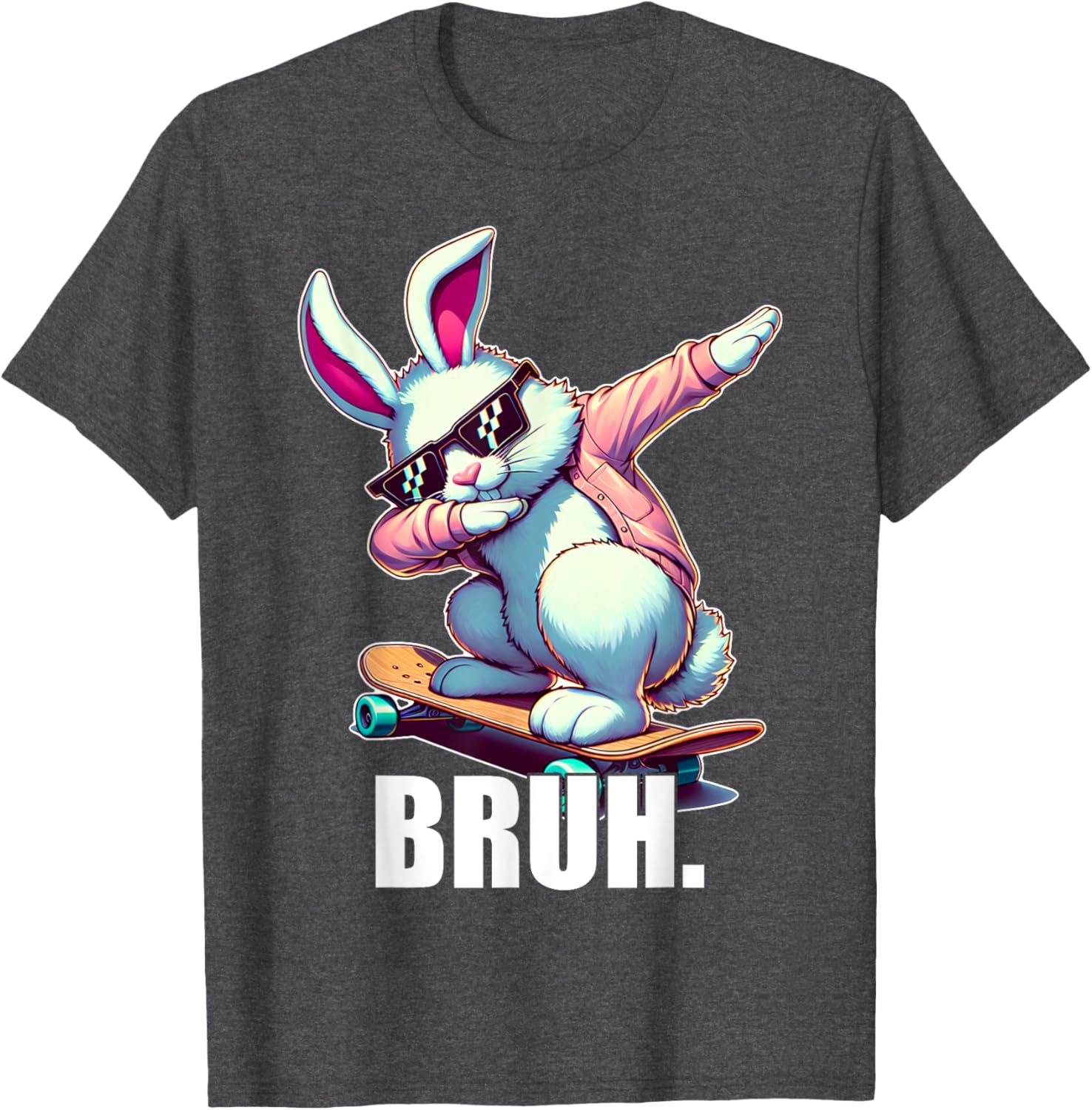 Bruh Meme Easter Day Funny Bunny Eggs Teens Boys Kids Men T-Shirt