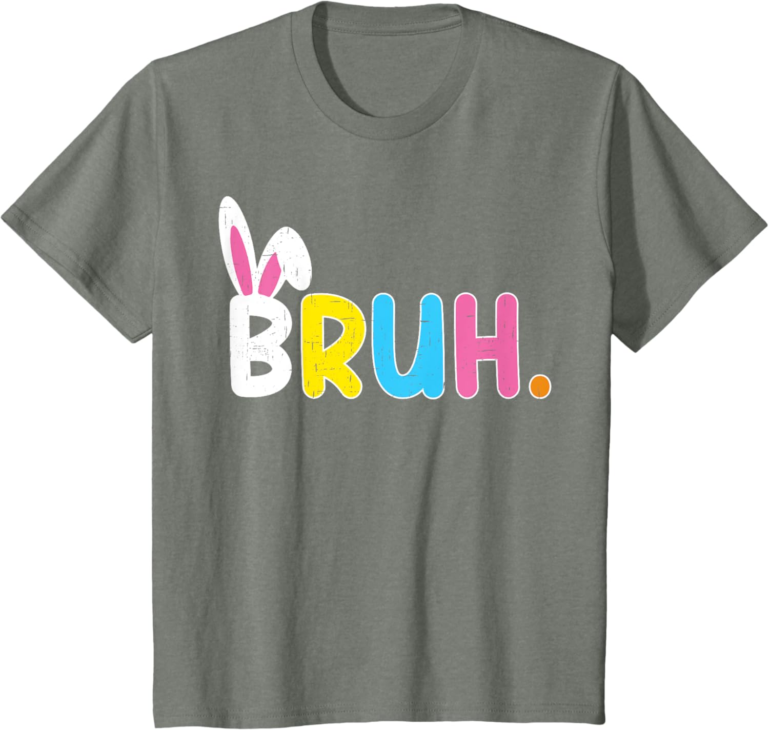 Bruh Meme Easter Day Funny Bunny Eggs Teens Boys Kids Men T-Shirt