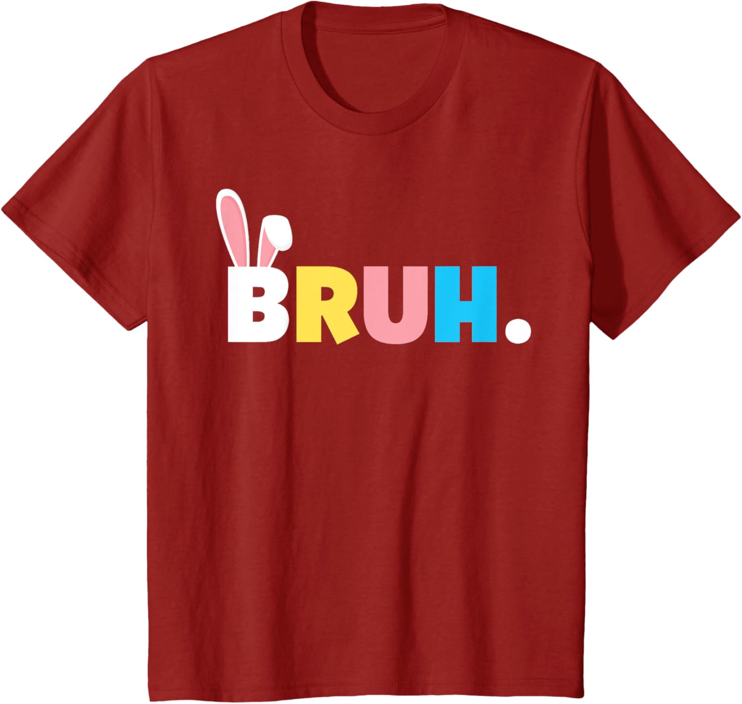 Bruh Meme Easter Day Funny Bunny Eggs Teens Boys Kids Men T-Shirt