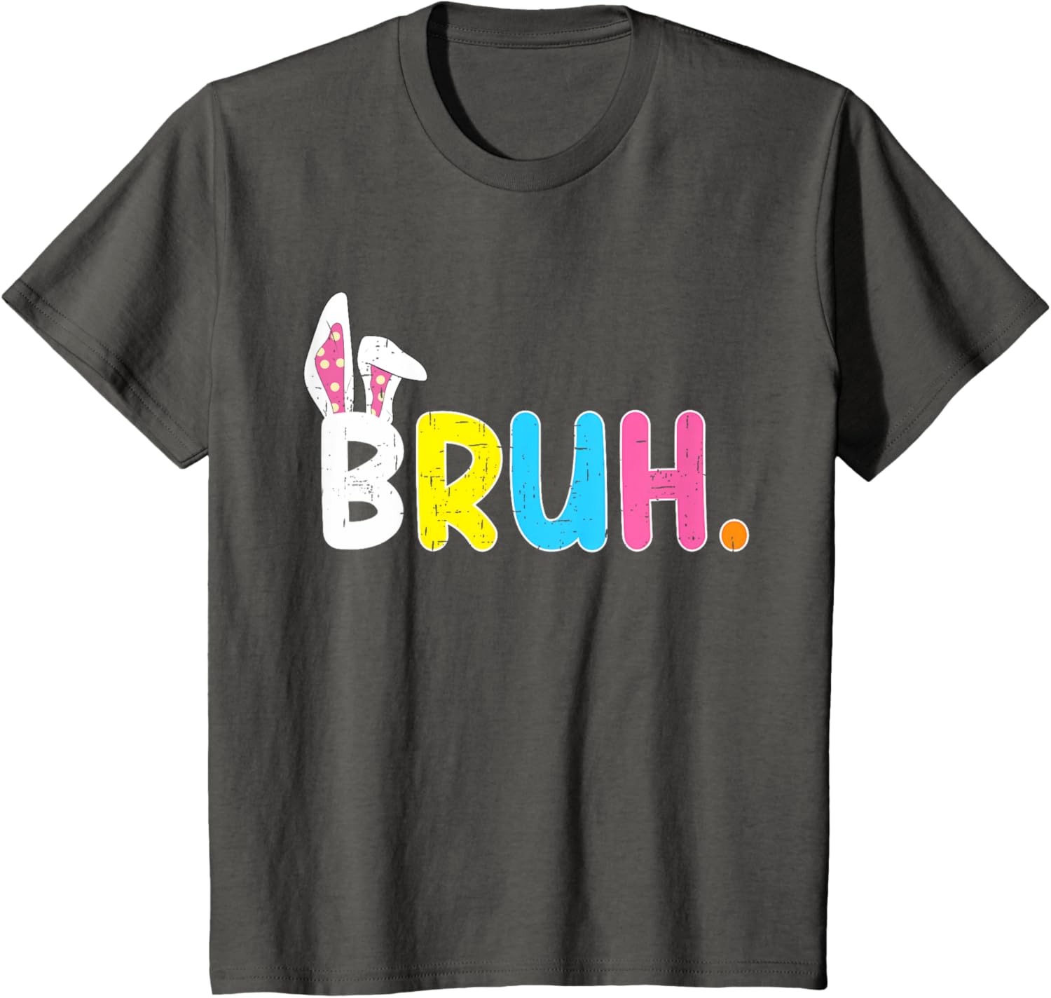 Bruh Meme Easter Day Funny Bunny Eggs Teens Boys Kids Men T-Shirt