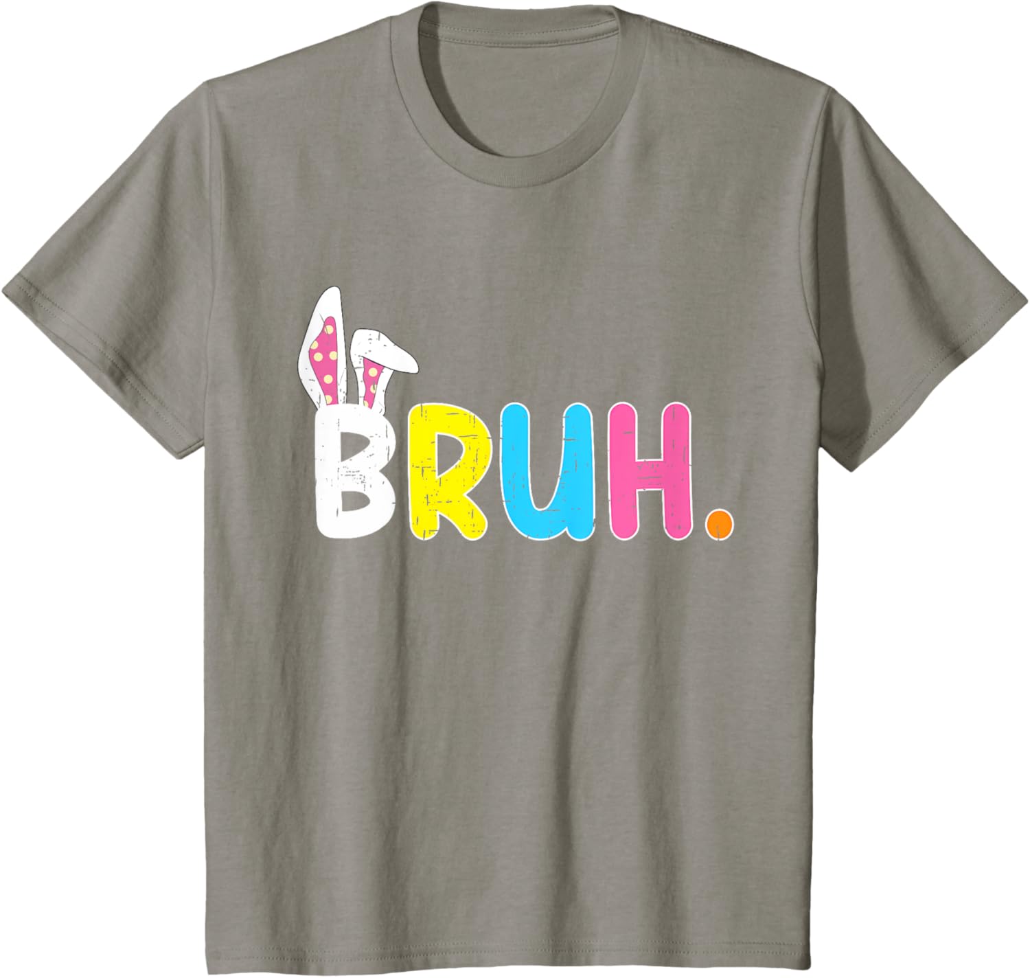 Bruh Meme Easter Day Funny Bunny Eggs Teens Boys Kids Men T-Shirt