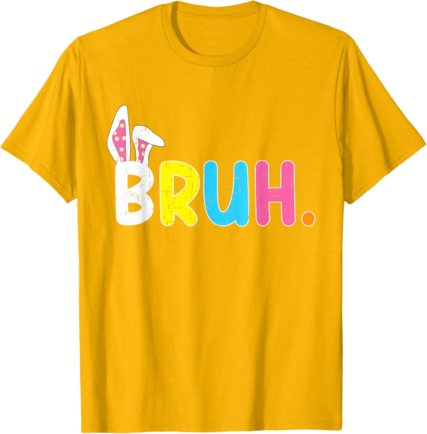 Bruh Meme Easter Day Funny Bunny Eggs Teens Boys Kids Men T-Shirt