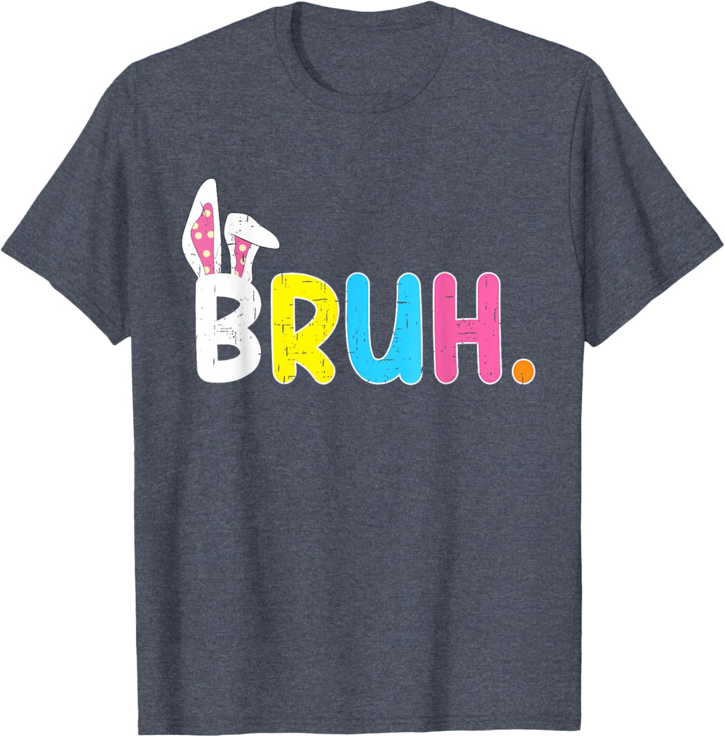 Bruh Meme Easter Day Funny Bunny Eggs Teens Boys Kids Men T-Shirt