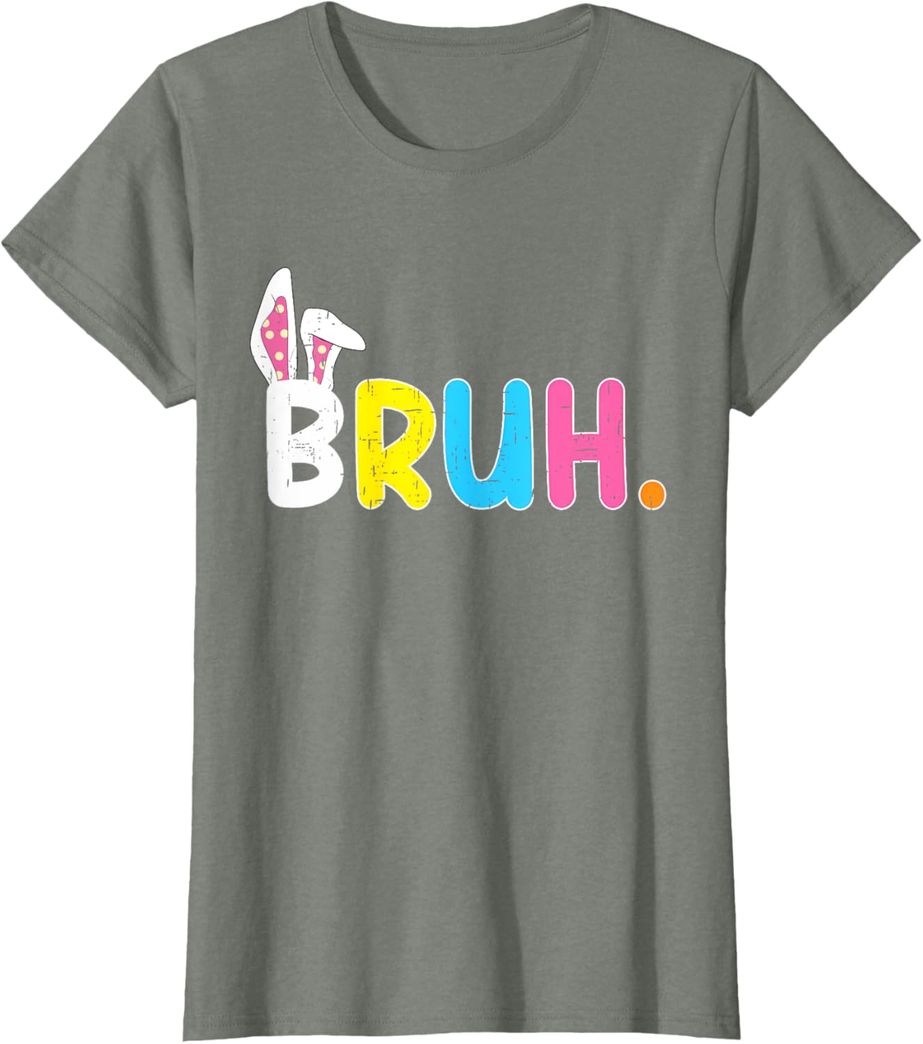 Bruh Meme Easter Day Funny Bunny Eggs Teens Boys Kids Men T-Shirt