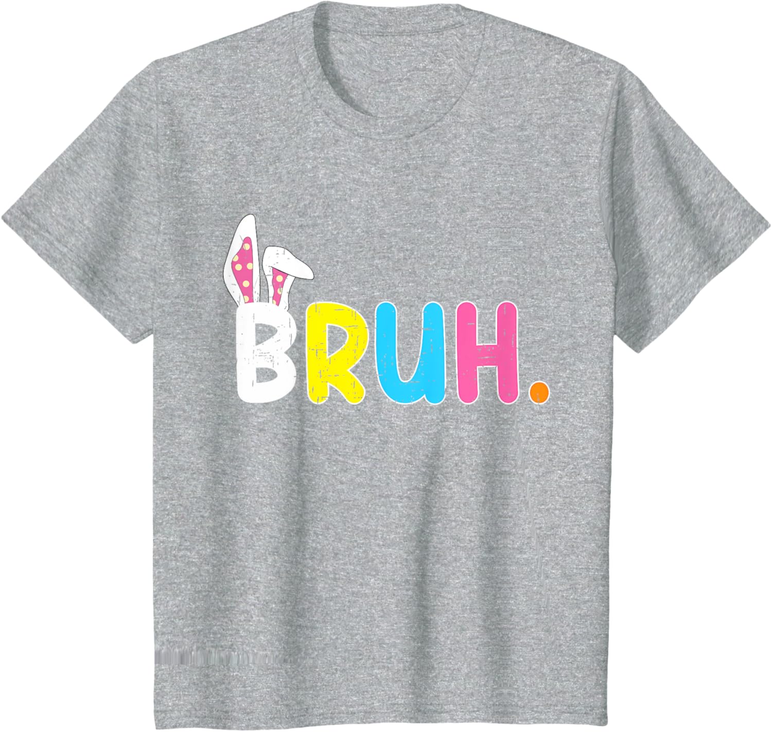 Bruh Meme Easter Day Funny Bunny Eggs Teens Boys Kids Men T-Shirt