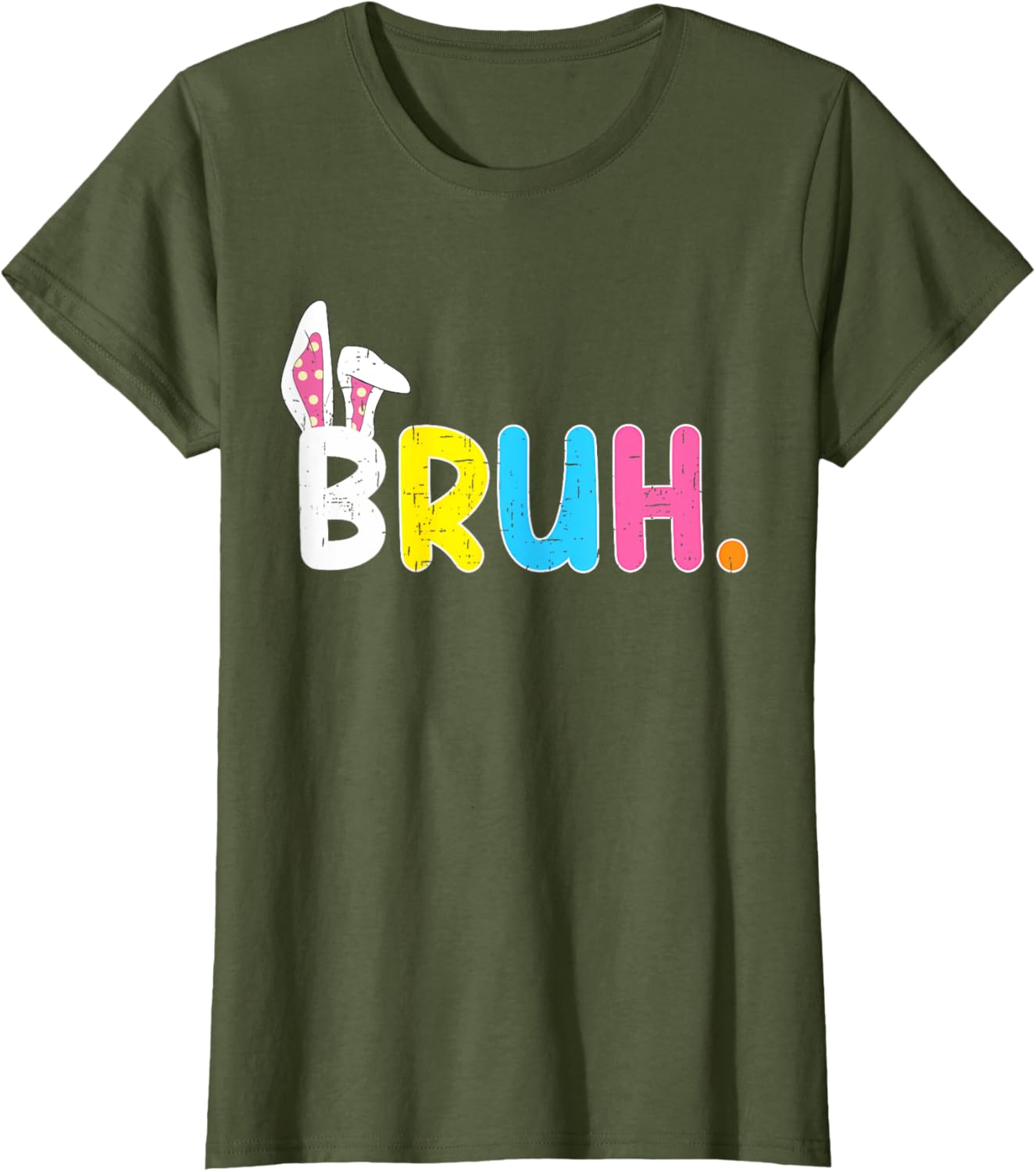 Bruh Meme Easter Day Funny Bunny Eggs Teens Boys Kids Men T-Shirt