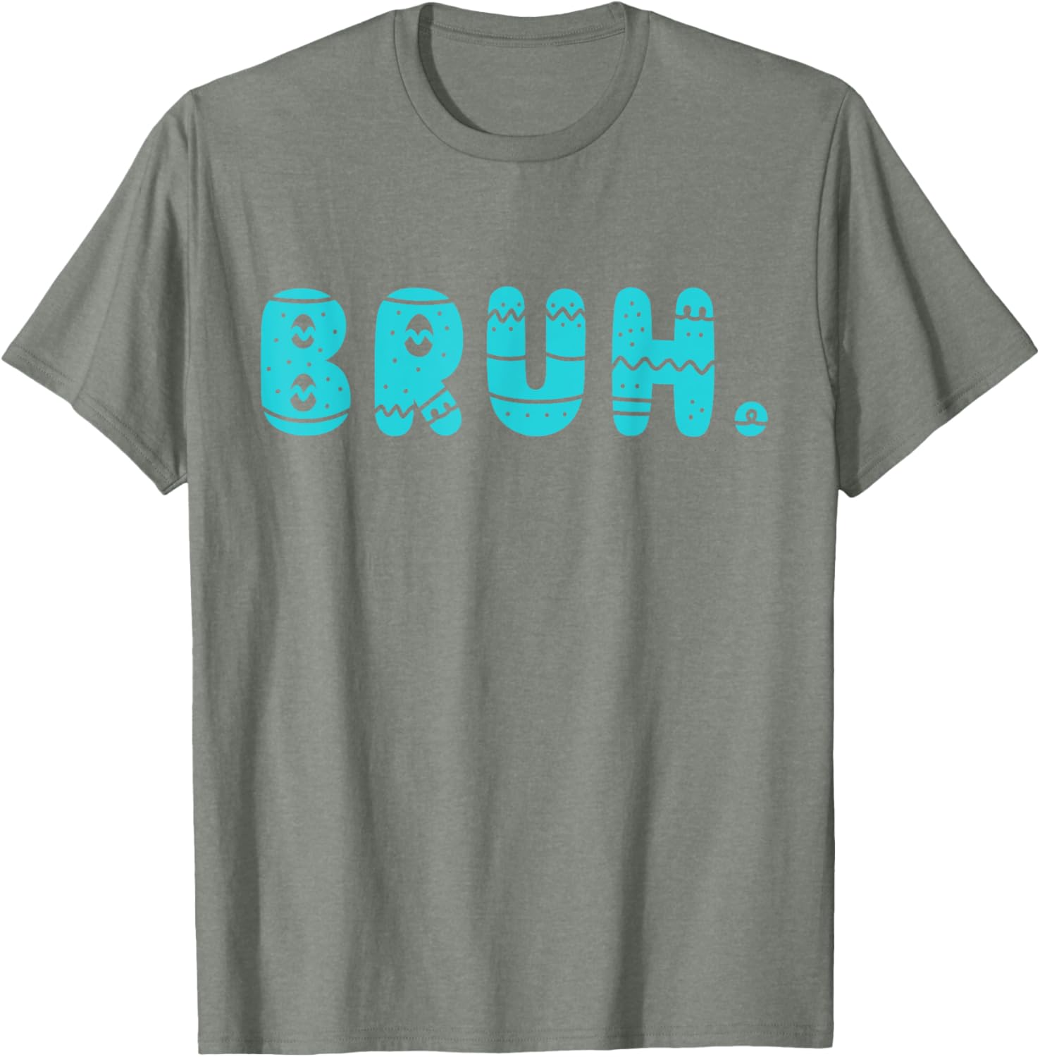 Bruh Meme Easter Day Funny Bunny Eggs Teens Boys Kids Men T-Shirt