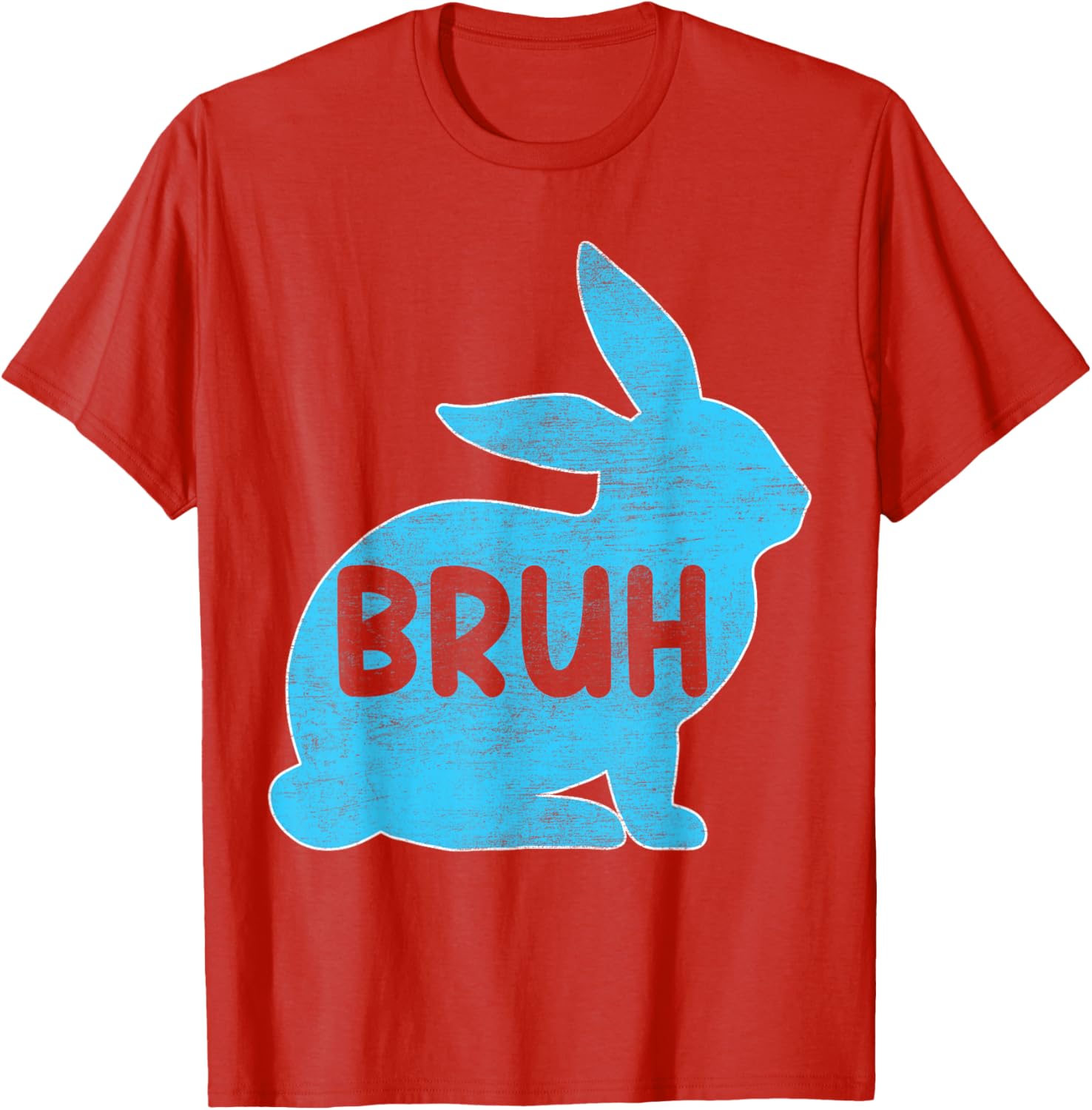 Bruh Meme Easter Day Funny Bunny Eggs Teens Boys Kids Men T-Shirt