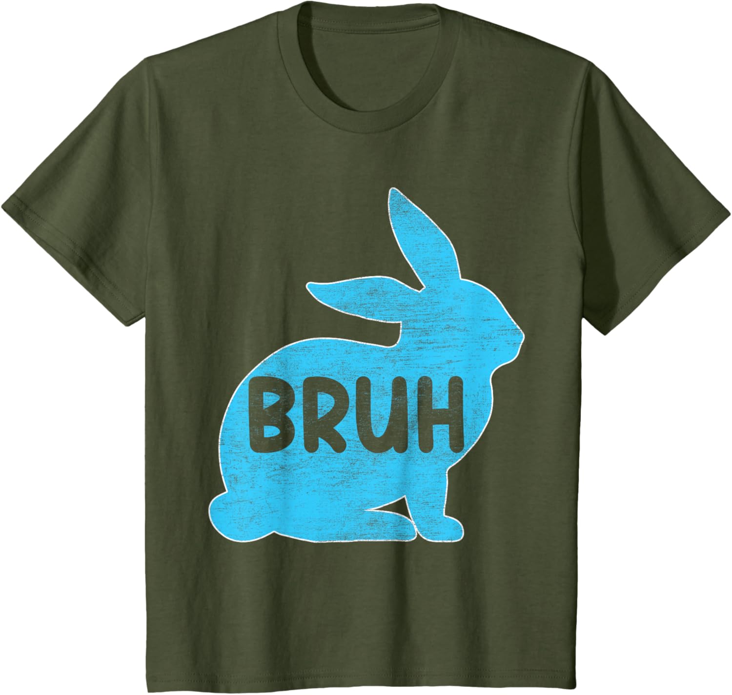 Bruh Meme Easter Day Funny Bunny Eggs Teens Boys Kids Men T-Shirt