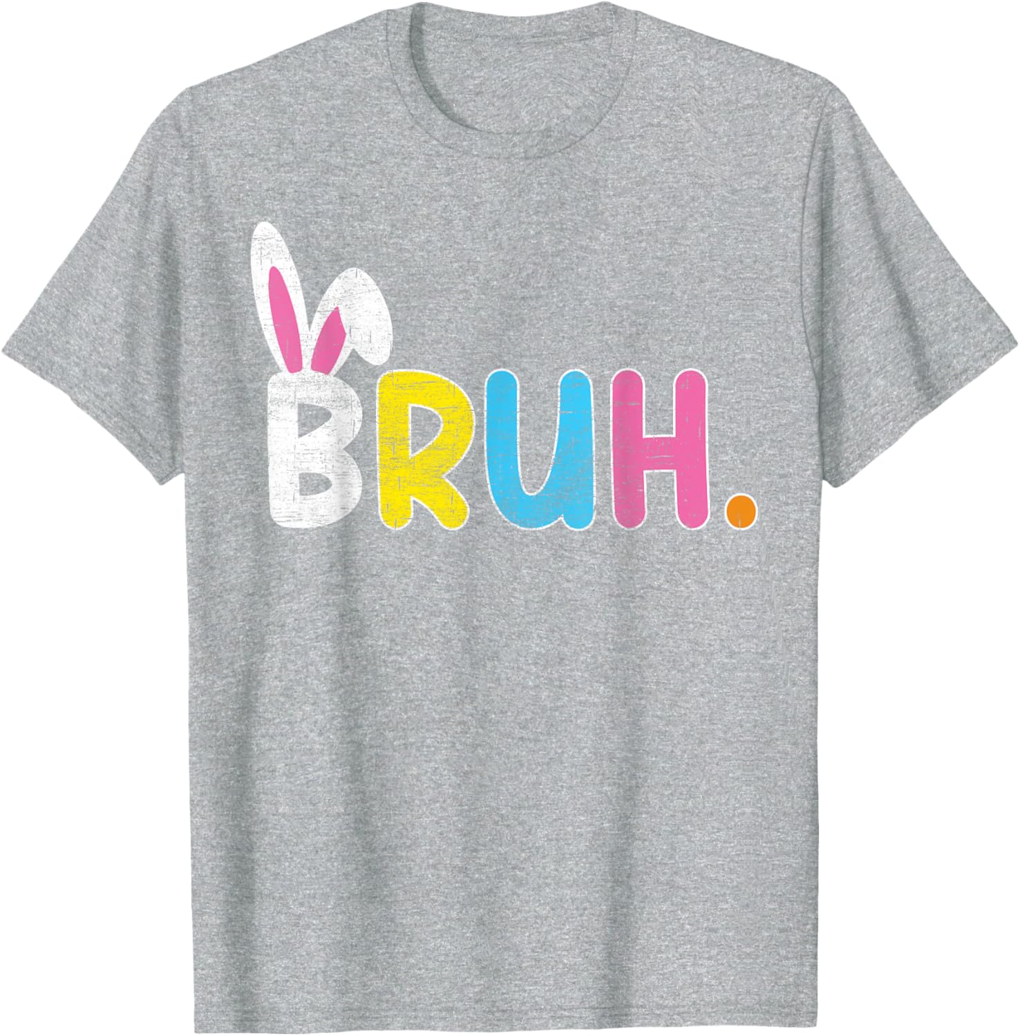 Bruh Meme Easter Day Funny Bunny Eggs Teens Boys Kids Men T-Shirt