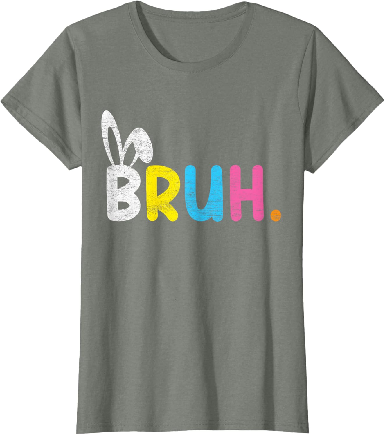 Bruh Meme Easter Day Funny Bunny Eggs Teens Boys Kids Men T-Shirt