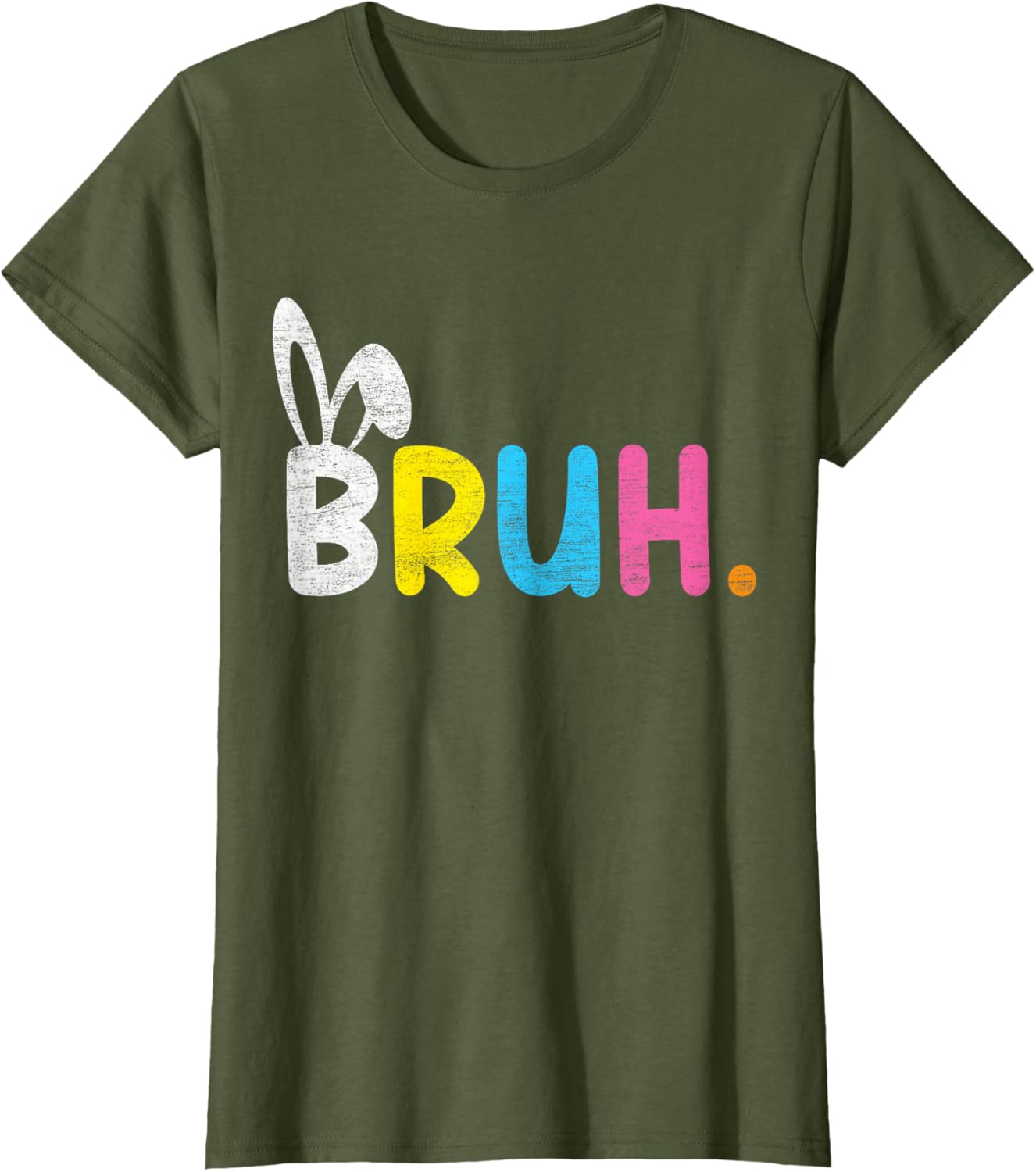 Bruh Meme Easter Day Funny Bunny Eggs Teens Boys Kids Men T-Shirt