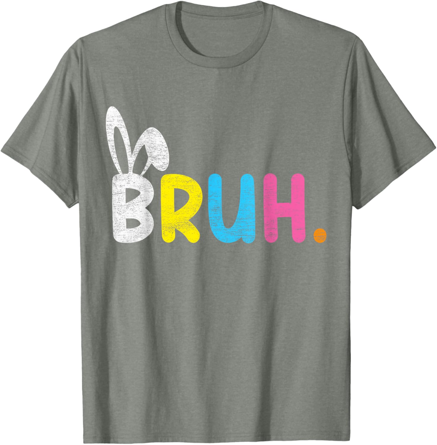 Bruh Meme Easter Day Funny Bunny Eggs Teens Boys Kids Men T-Shirt