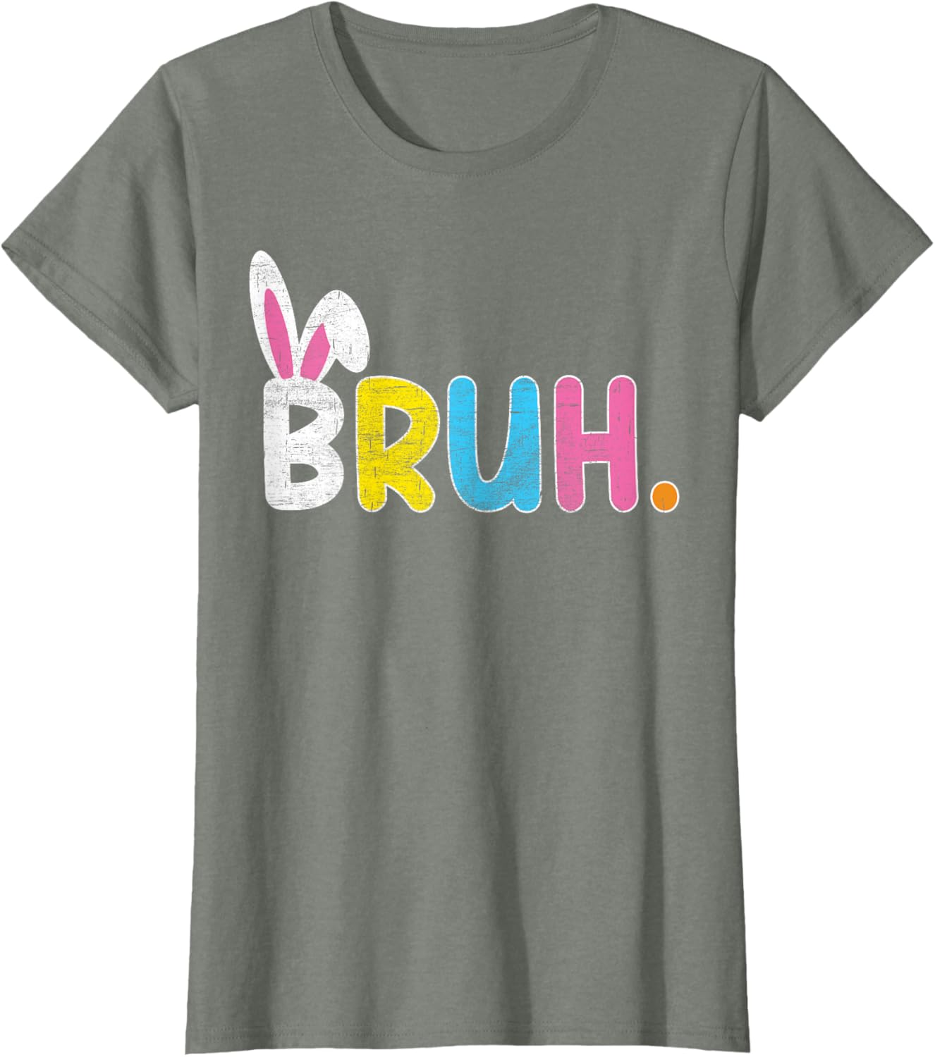 Bruh Meme Easter Day Funny Bunny Eggs Teens Boys Kids Men T-Shirt