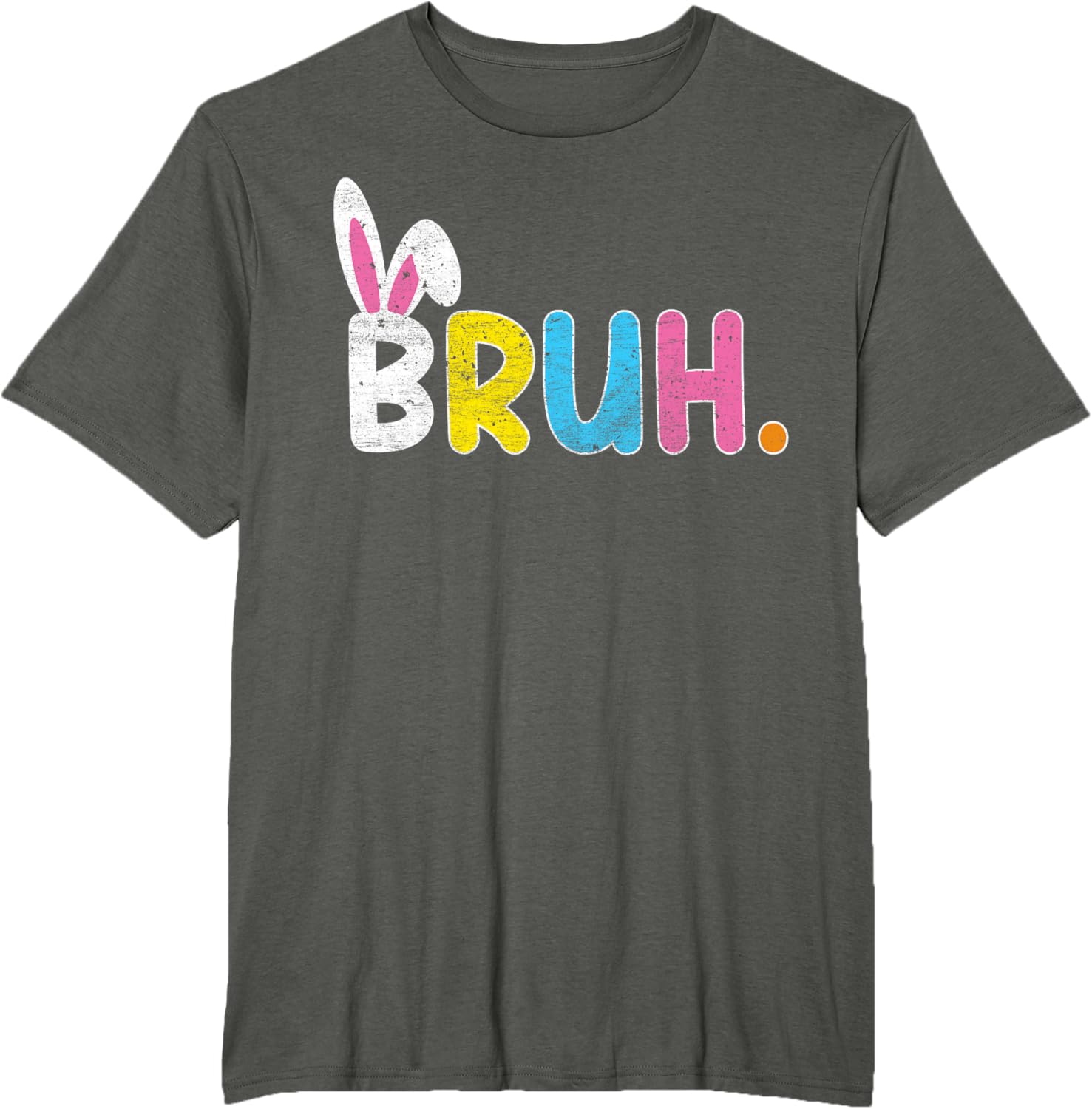 Bruh Meme Easter Day Funny Bunny Eggs Teens Boys Kids Men T-Shirt