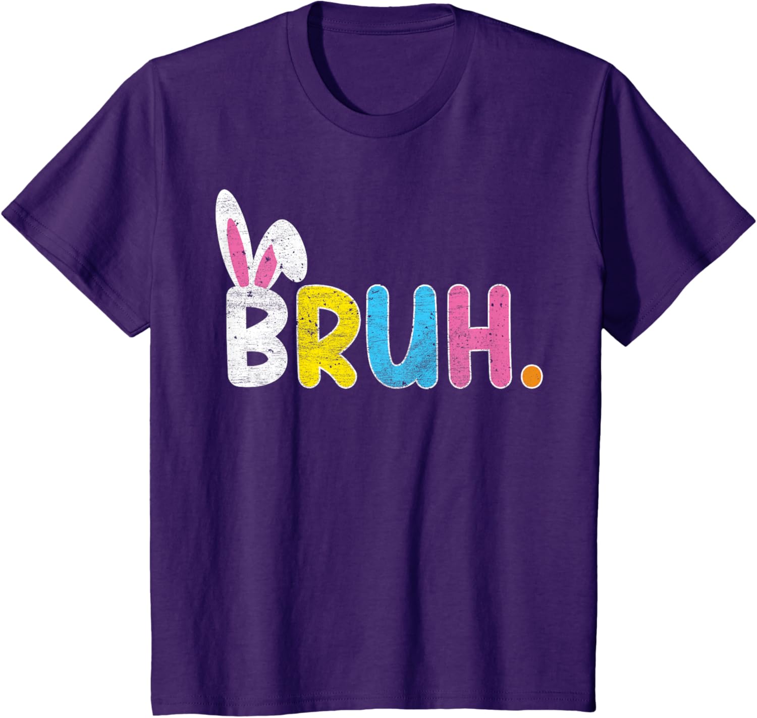 Bruh Meme Easter Day Funny Bunny Eggs Teens Boys Kids Men T-Shirt