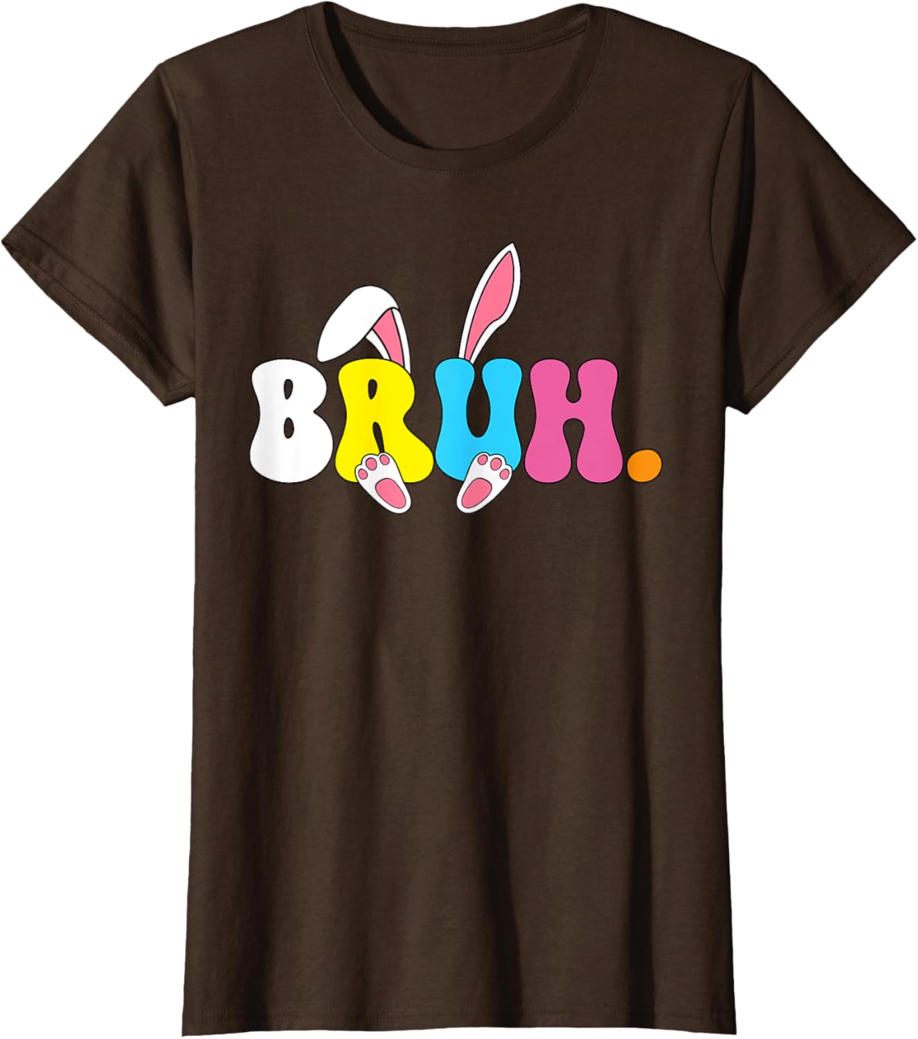 Bruh Meme Easter Day Funny Bunny Rabbit Eggs Teens Boys Kids T-Shirt