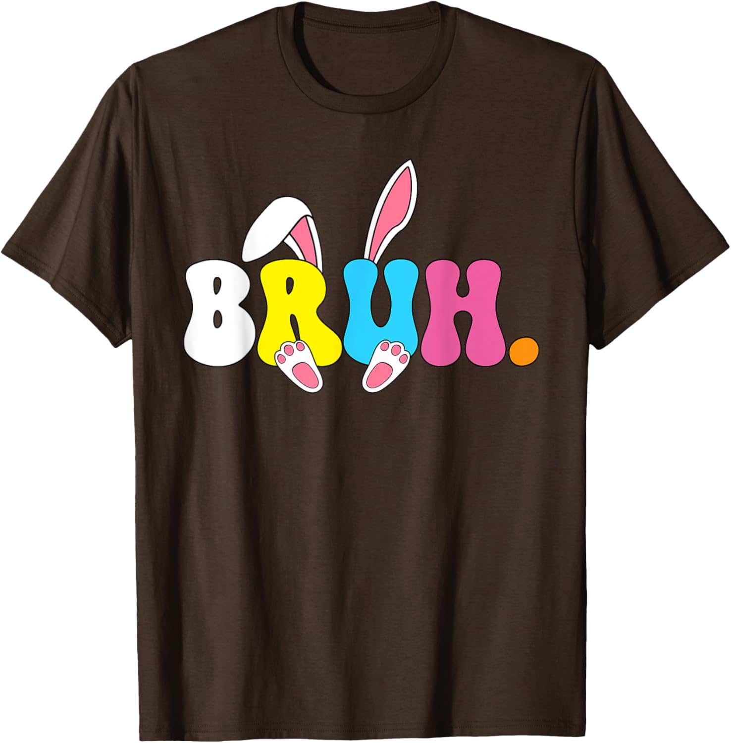 Bruh Meme Easter Day Funny Bunny Rabbit Eggs Teens Boys Kids T-Shirt