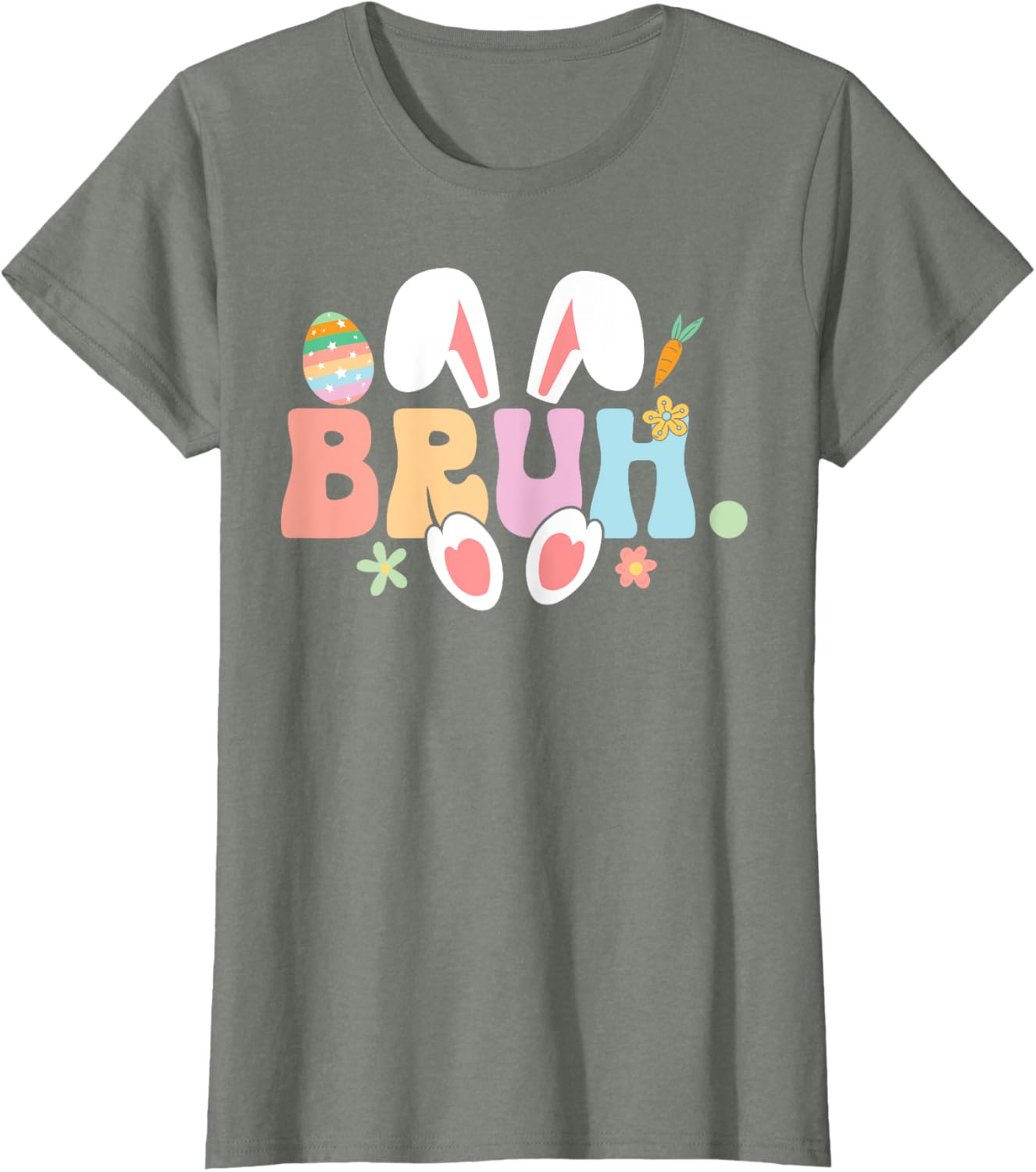 Bruh Meme Funny Saying Bro Greeting Teens Boys Easter Day T-Shirt