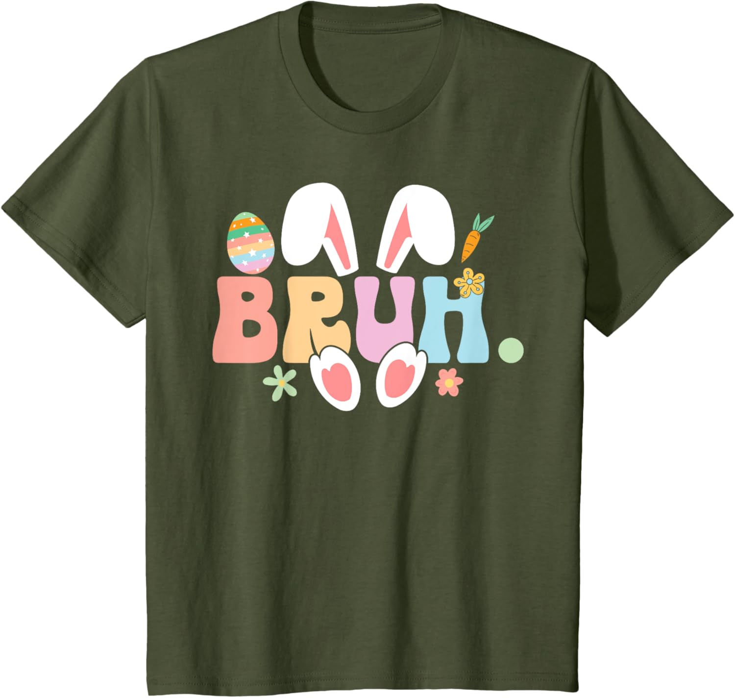 Bruh Meme Funny Saying Bro Greeting Teens Boys Easter Day T-Shirt