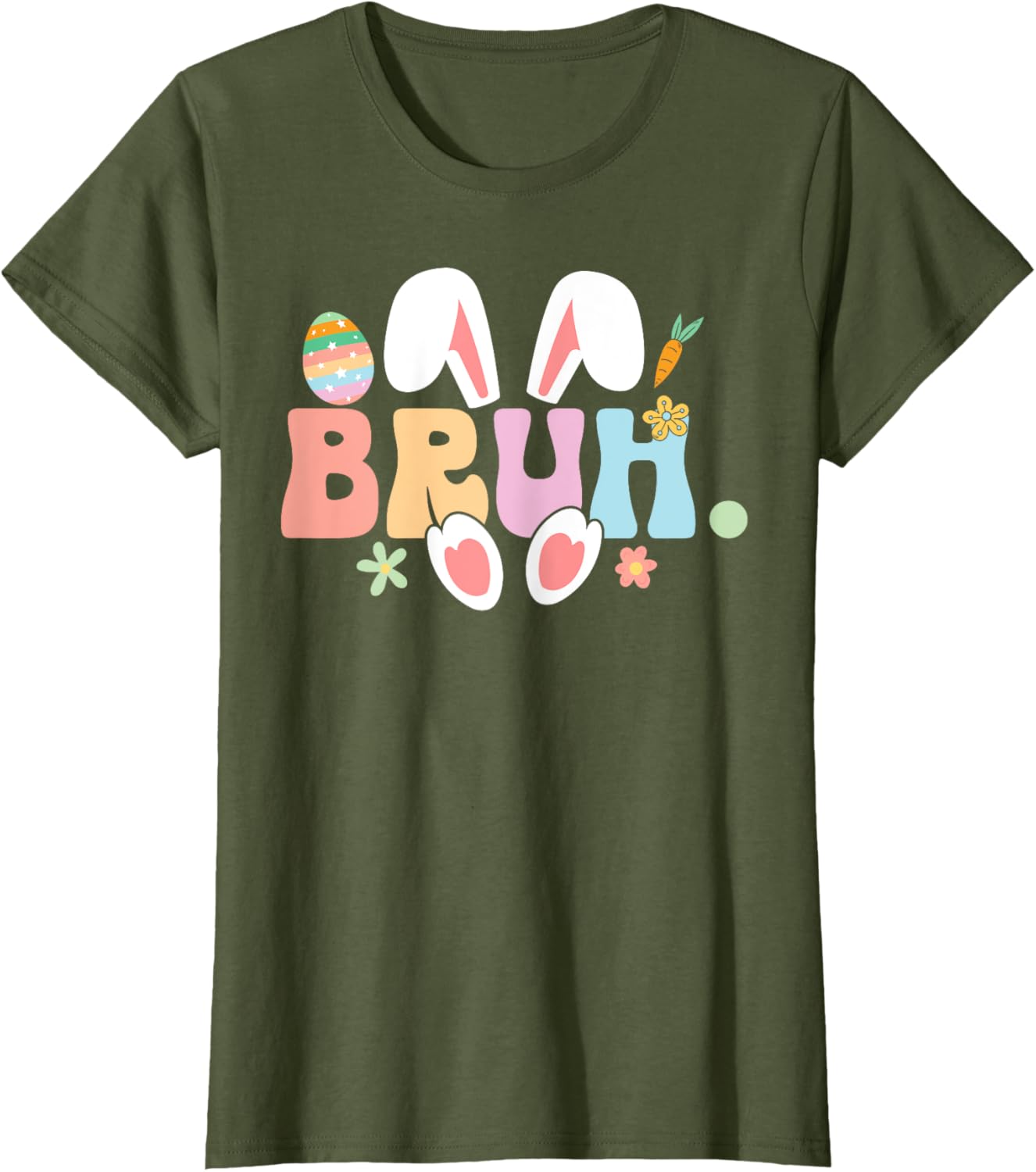 Bruh Meme Funny Saying Bro Greeting Teens Boys Easter Day T-Shirt