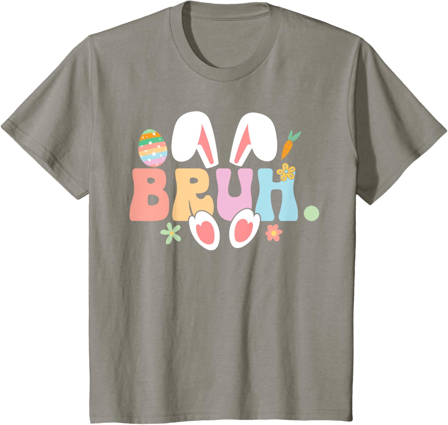 Bruh Meme Funny Saying Bro Greeting Teens Boys Easter Day T-Shirt