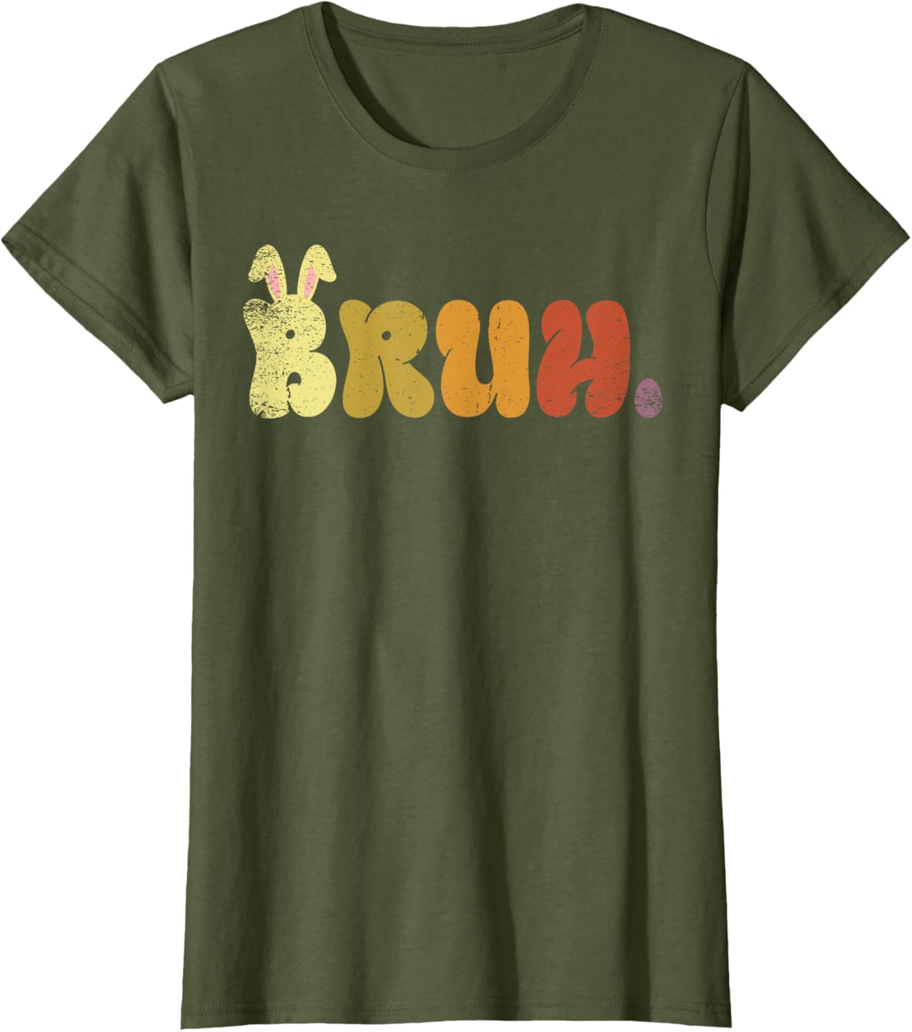 Bruh Meme Funny Saying Bro Greeting Teens Boys Easter Day T-Shirt