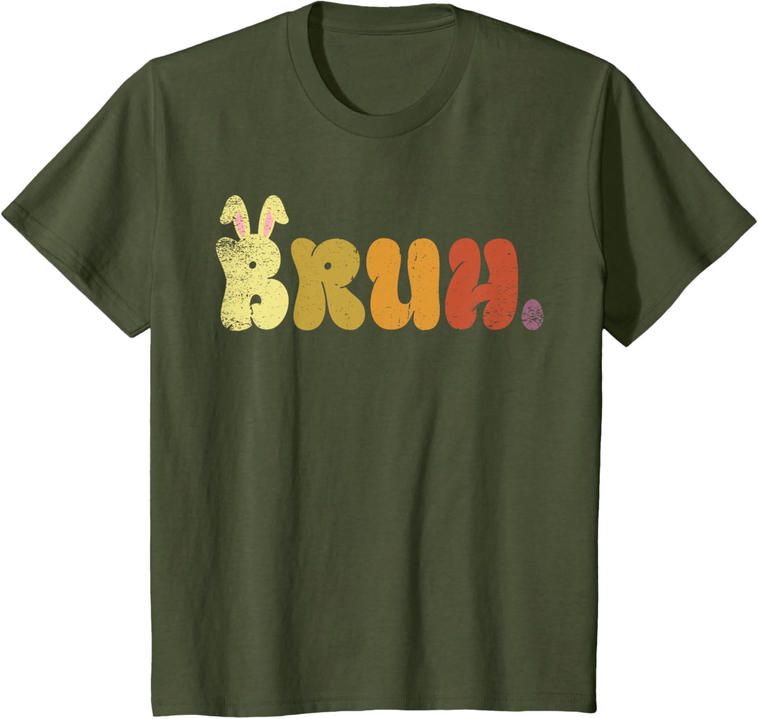 Bruh Meme Funny Saying Bro Greeting Teens Boys Easter Day T-Shirt