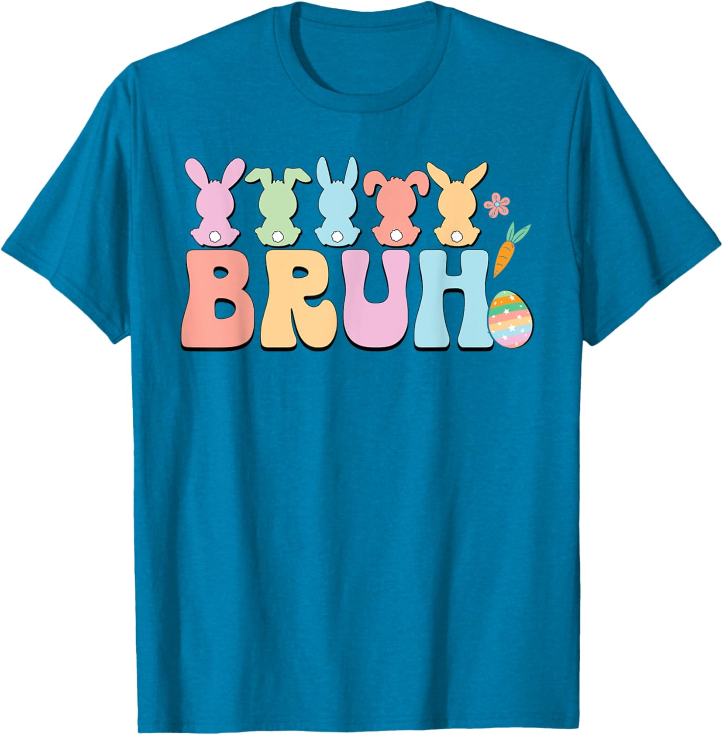 Bruh Meme Funny Saying Bro Greeting Teens Boys Easter Day T-Shirt