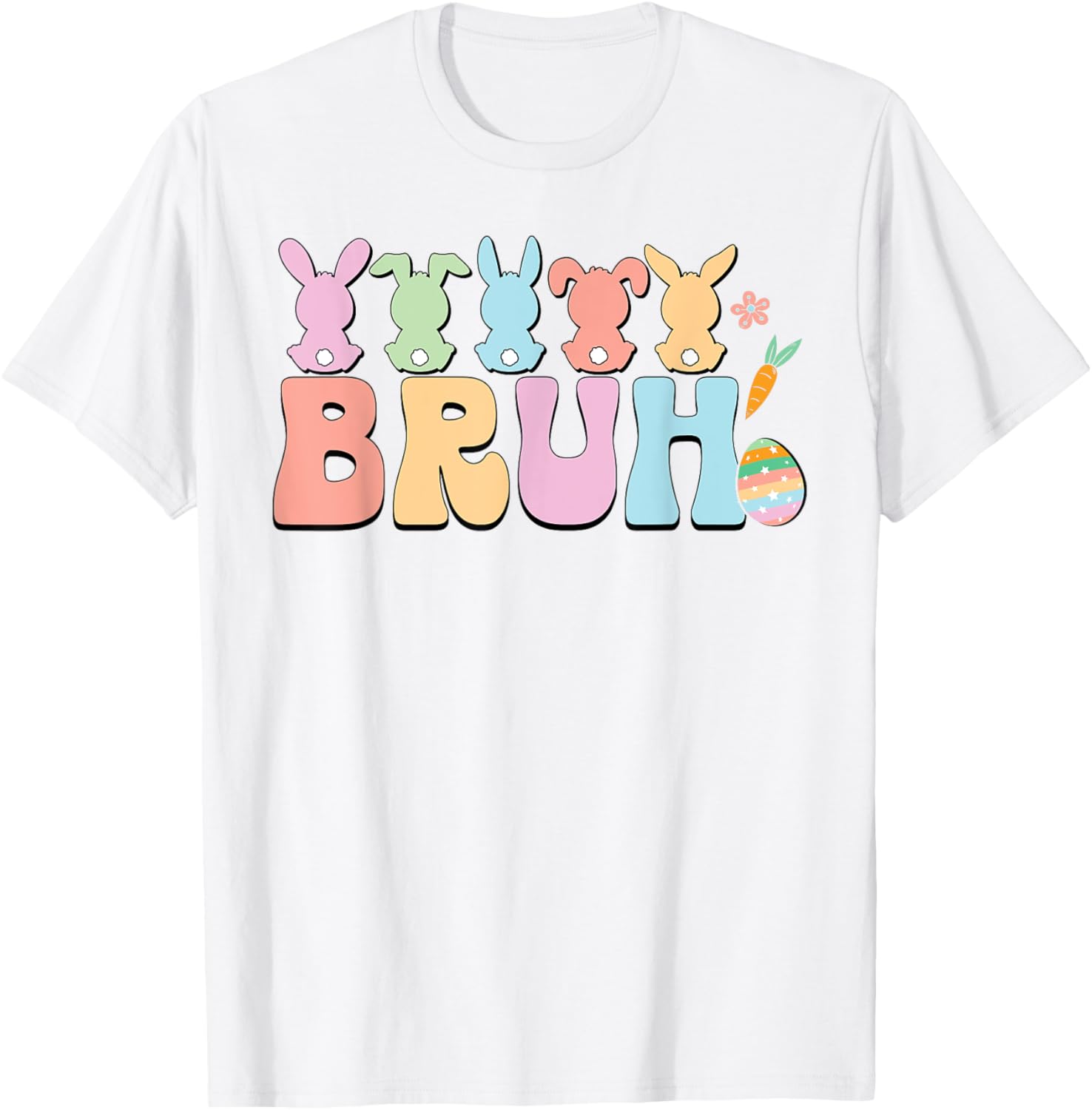 Bruh Meme Funny Saying Bro Greeting Teens Boys Easter Day T-Shirt