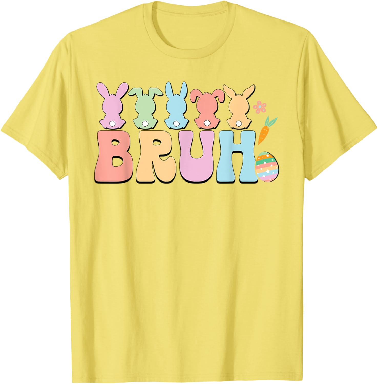 Bruh Meme Funny Saying Bro Greeting Teens Boys Easter Day T-Shirt