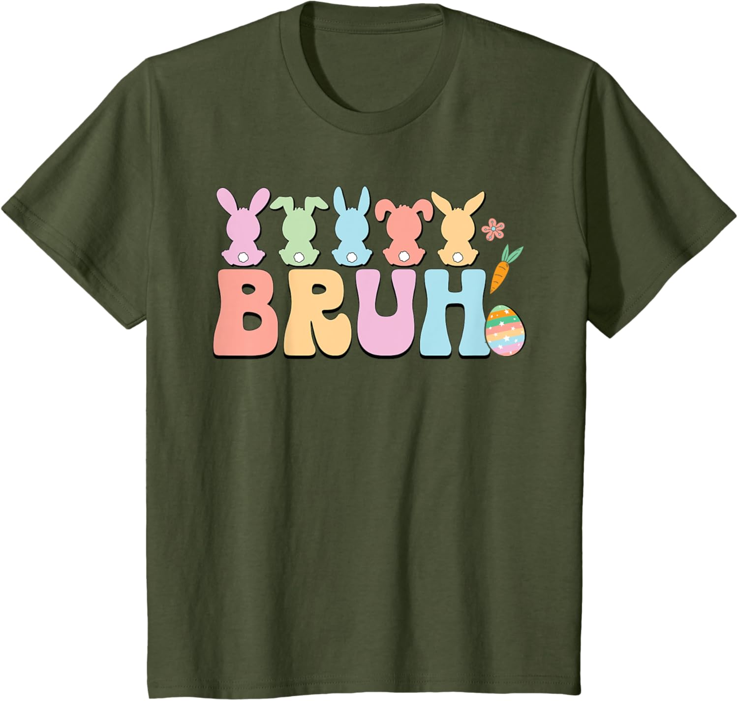 Bruh Meme Funny Saying Bro Greeting Teens Boys Easter Day T-Shirt