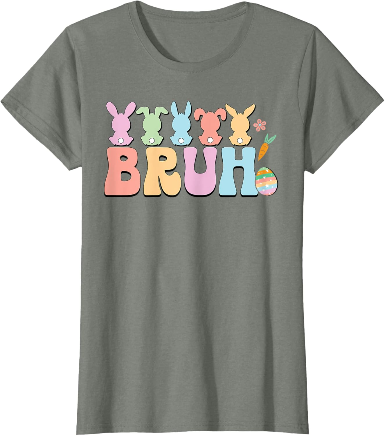 Bruh Meme Funny Saying Bro Greeting Teens Boys Easter Day T-Shirt