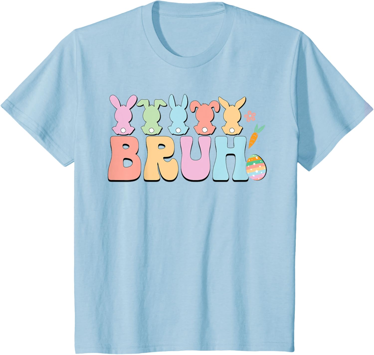 Bruh Meme Funny Saying Bro Greeting Teens Boys Easter Day T-Shirt