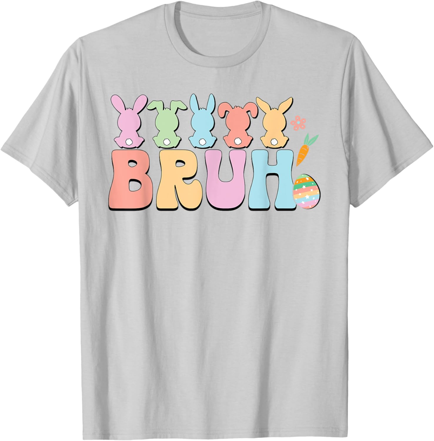 Bruh Meme Funny Saying Bro Greeting Teens Boys Easter Day T-Shirt