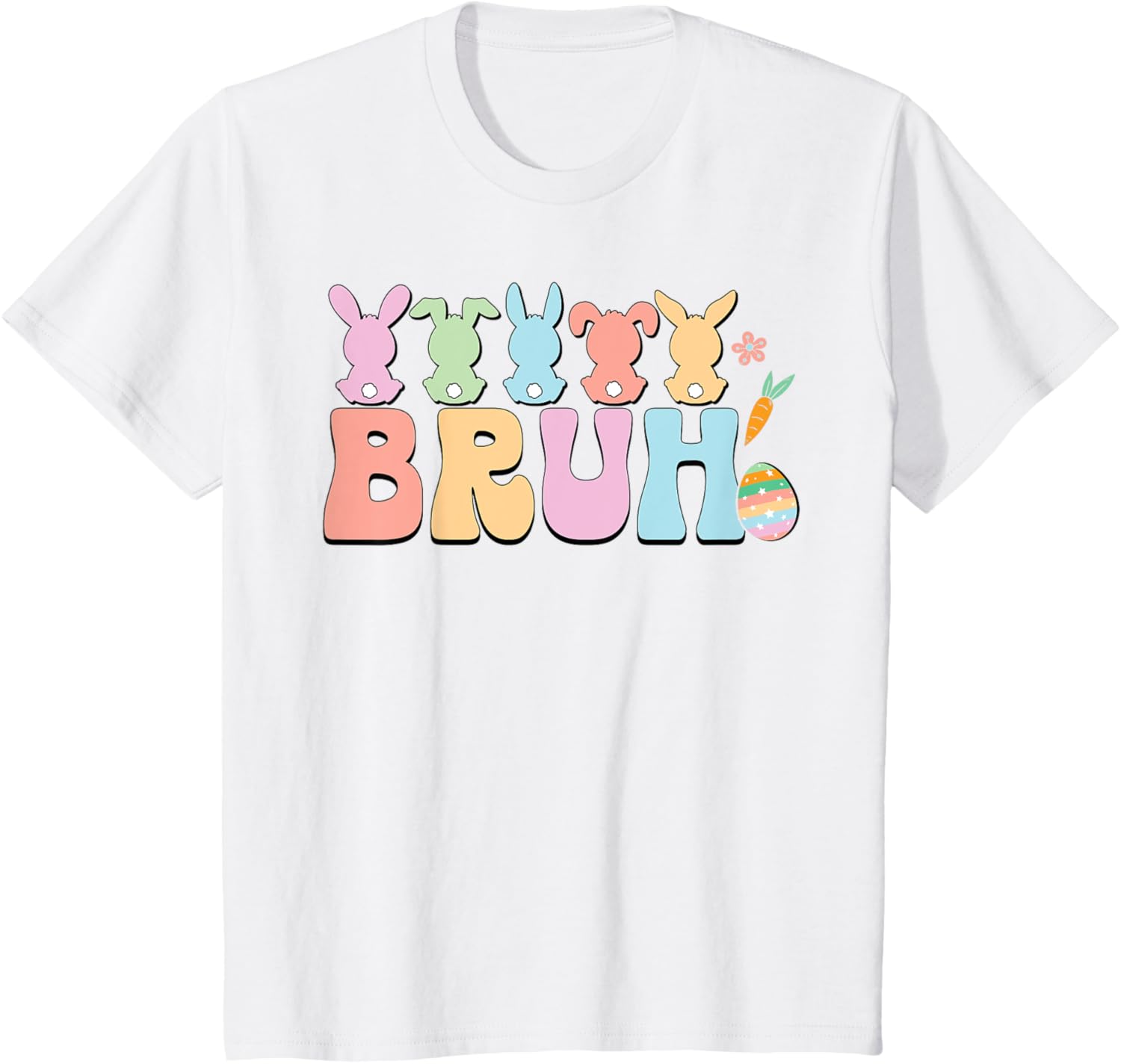 Bruh Meme Funny Saying Bro Greeting Teens Boys Easter Day T-Shirt