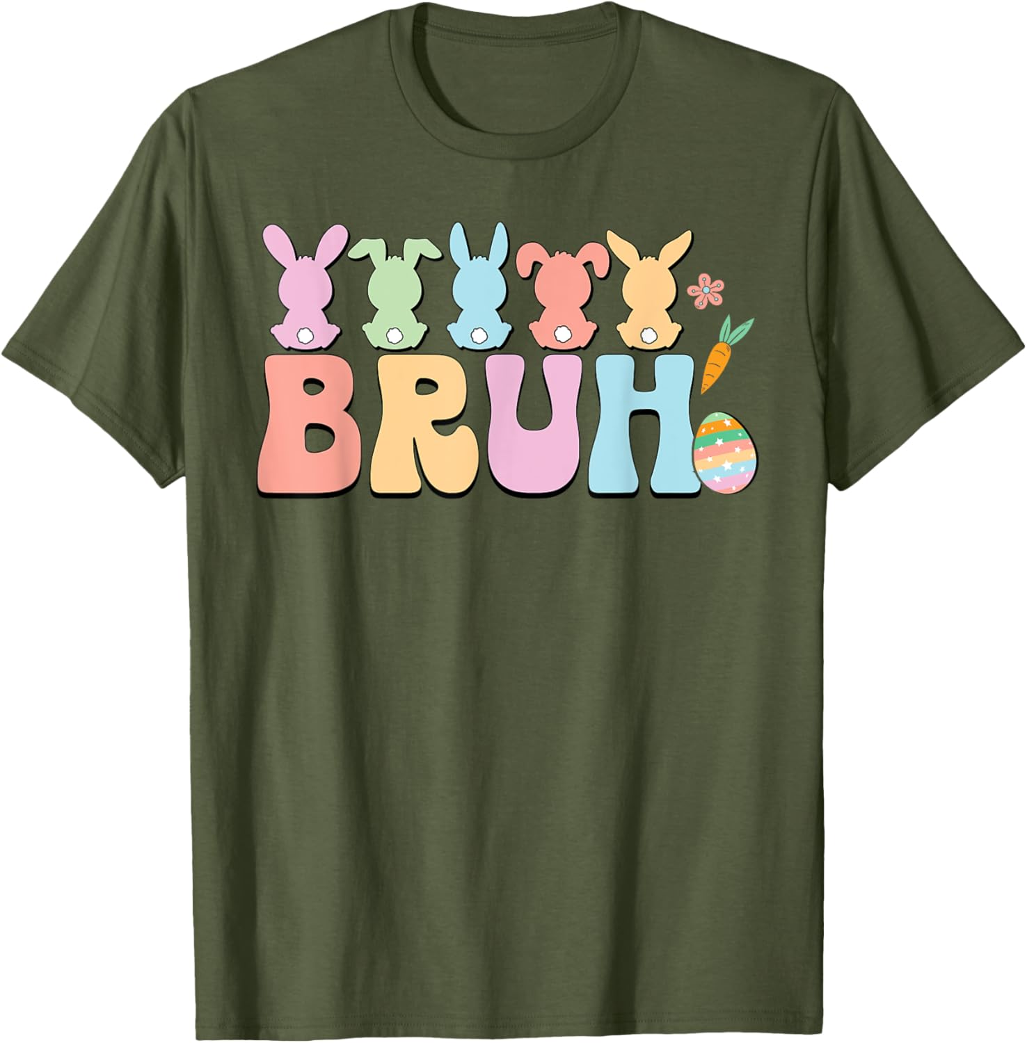 Bruh Meme Funny Saying Bro Greeting Teens Boys Easter Day T-Shirt