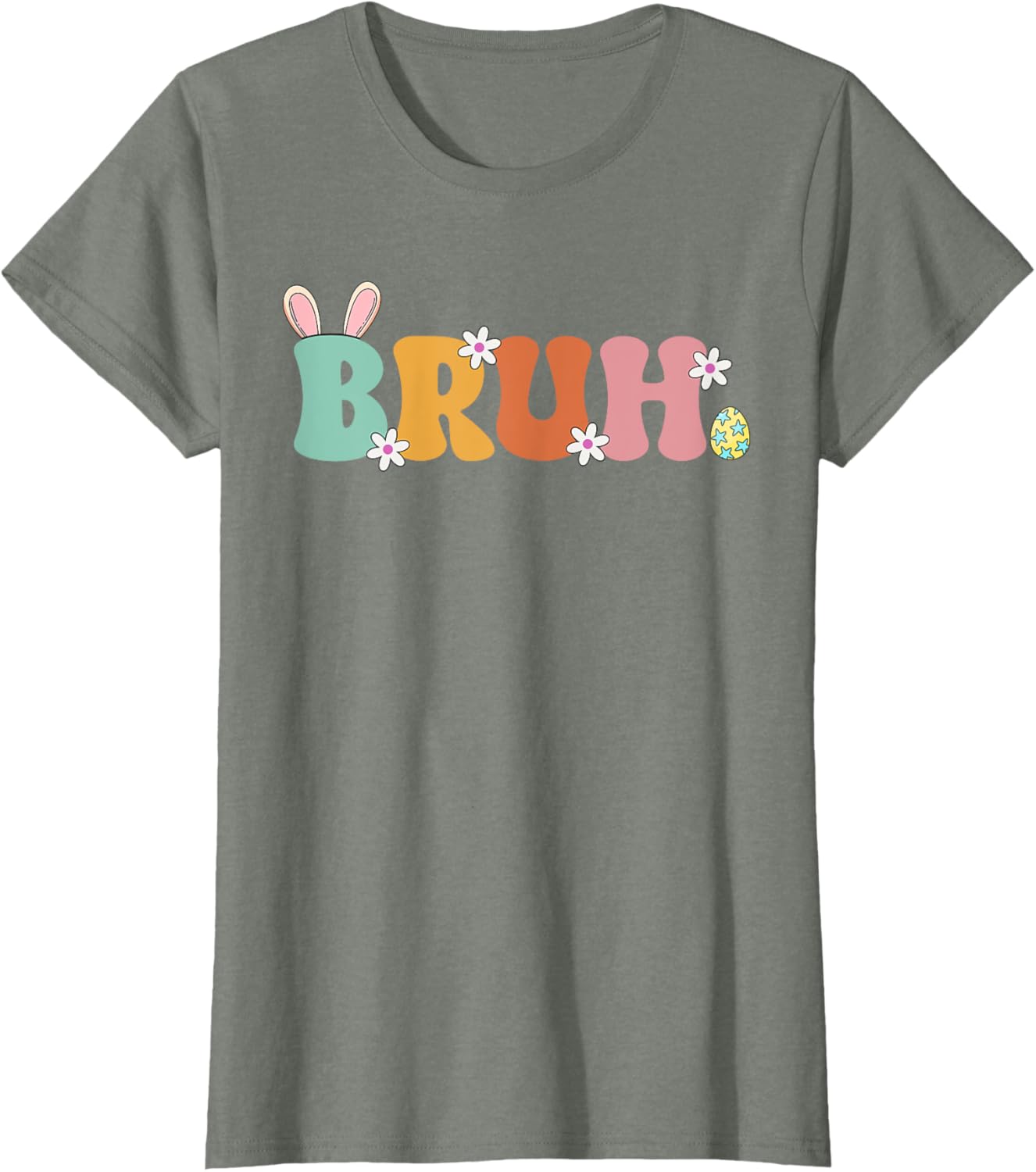 Bruh Meme Funny Saying Bro Greeting Teens Girls Easter Day T-Shirt