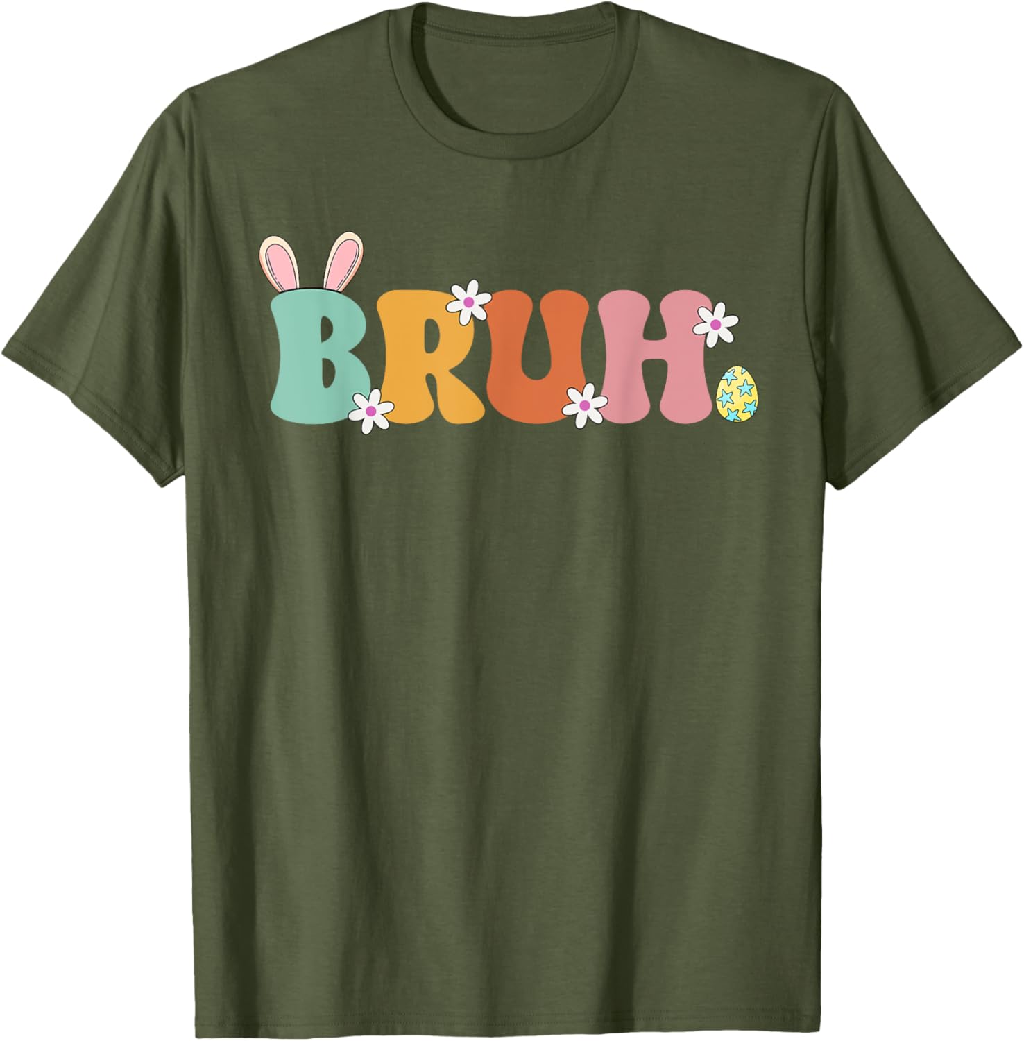 Bruh Meme Funny Saying Bro Greeting Teens Girls Easter Day T-Shirt