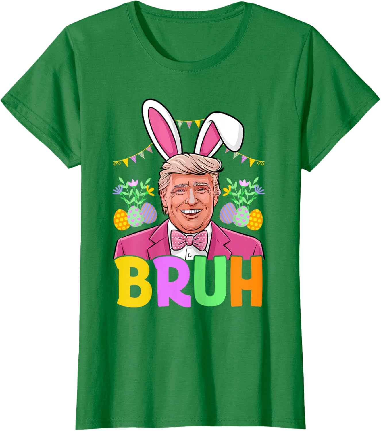 Bruh Trump Bunny Rabbit Lover Bruh Easter Day Funny Trump T-Shirt