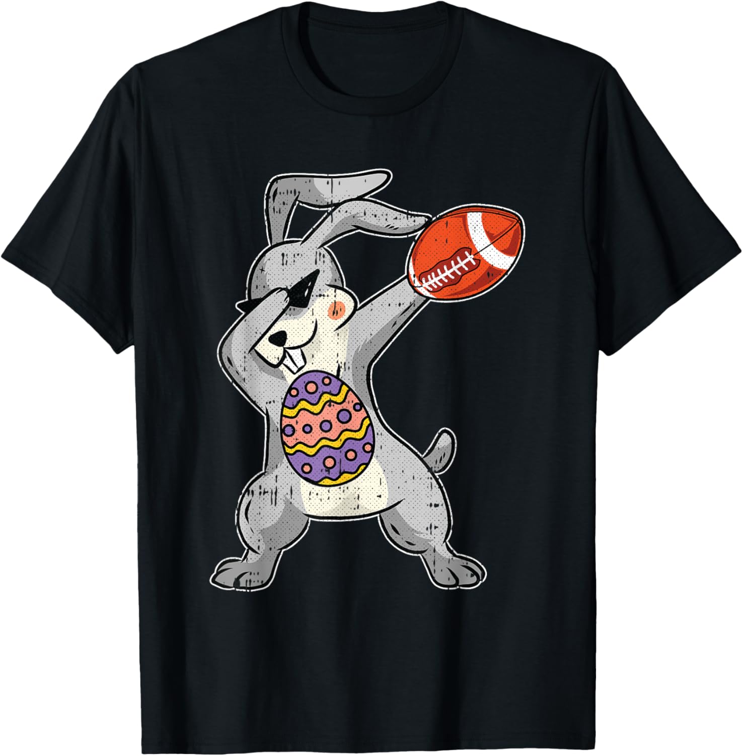 Bunny Dabbing Cute American Football Happy Easter T-Shirt