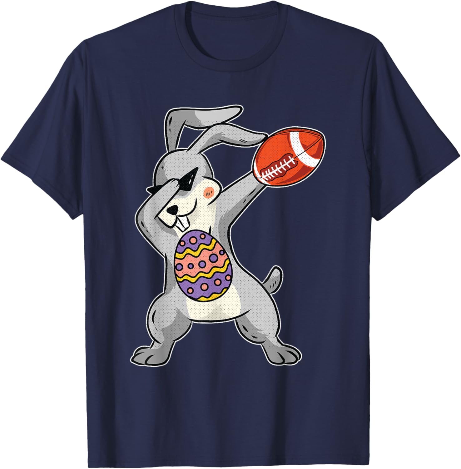 Bunny Dabbing Cute American Football Happy Easter T-Shirt