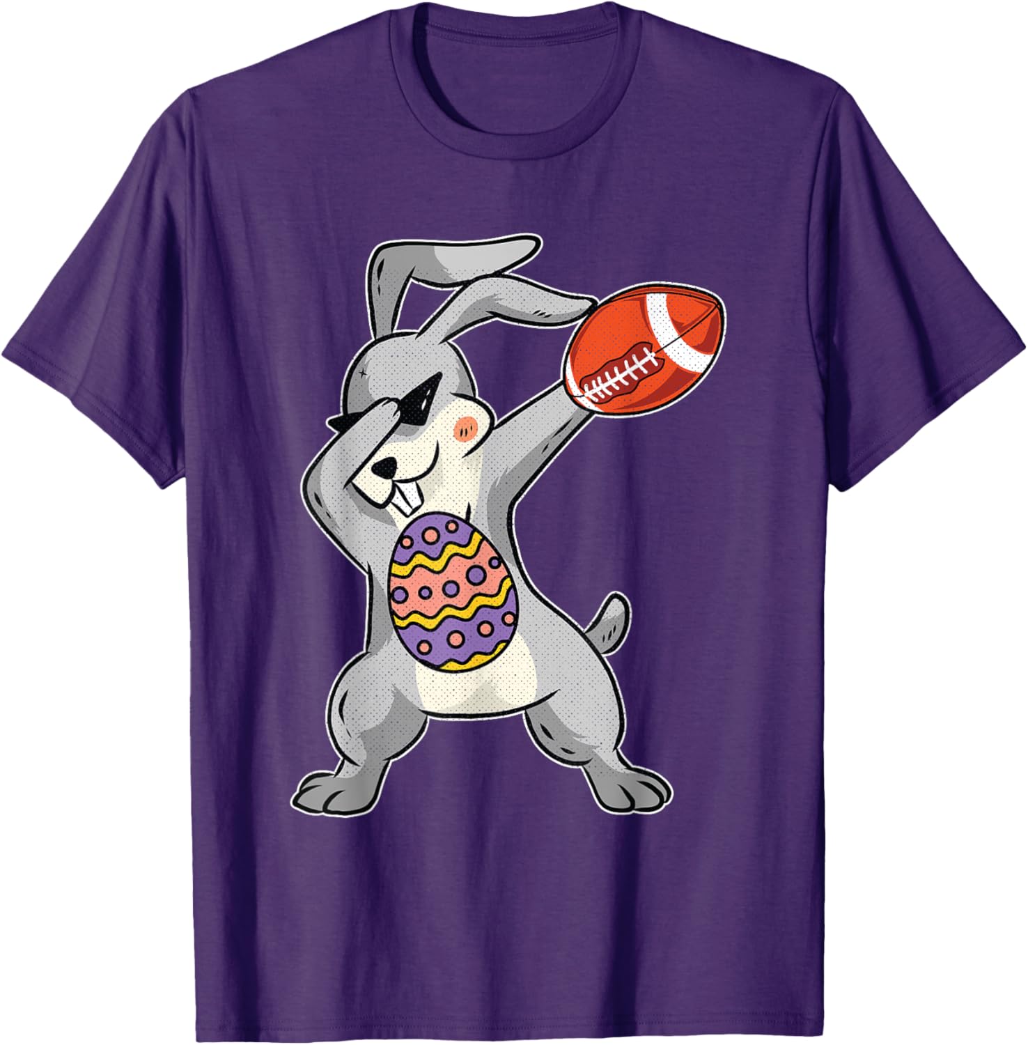 Bunny Dabbing Cute American Football Happy Easter T-Shirt