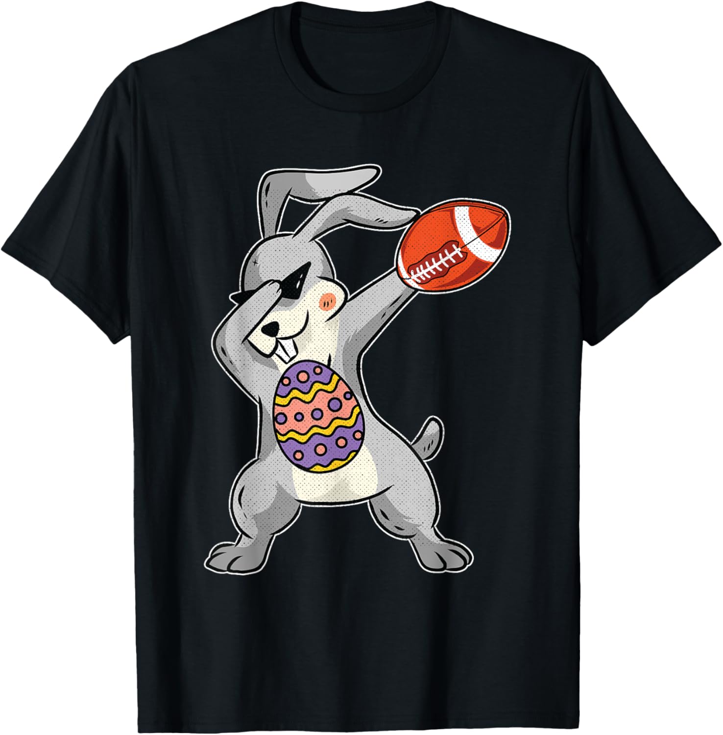 Bunny Dabbing Cute American Football Happy Easter T-Shirt